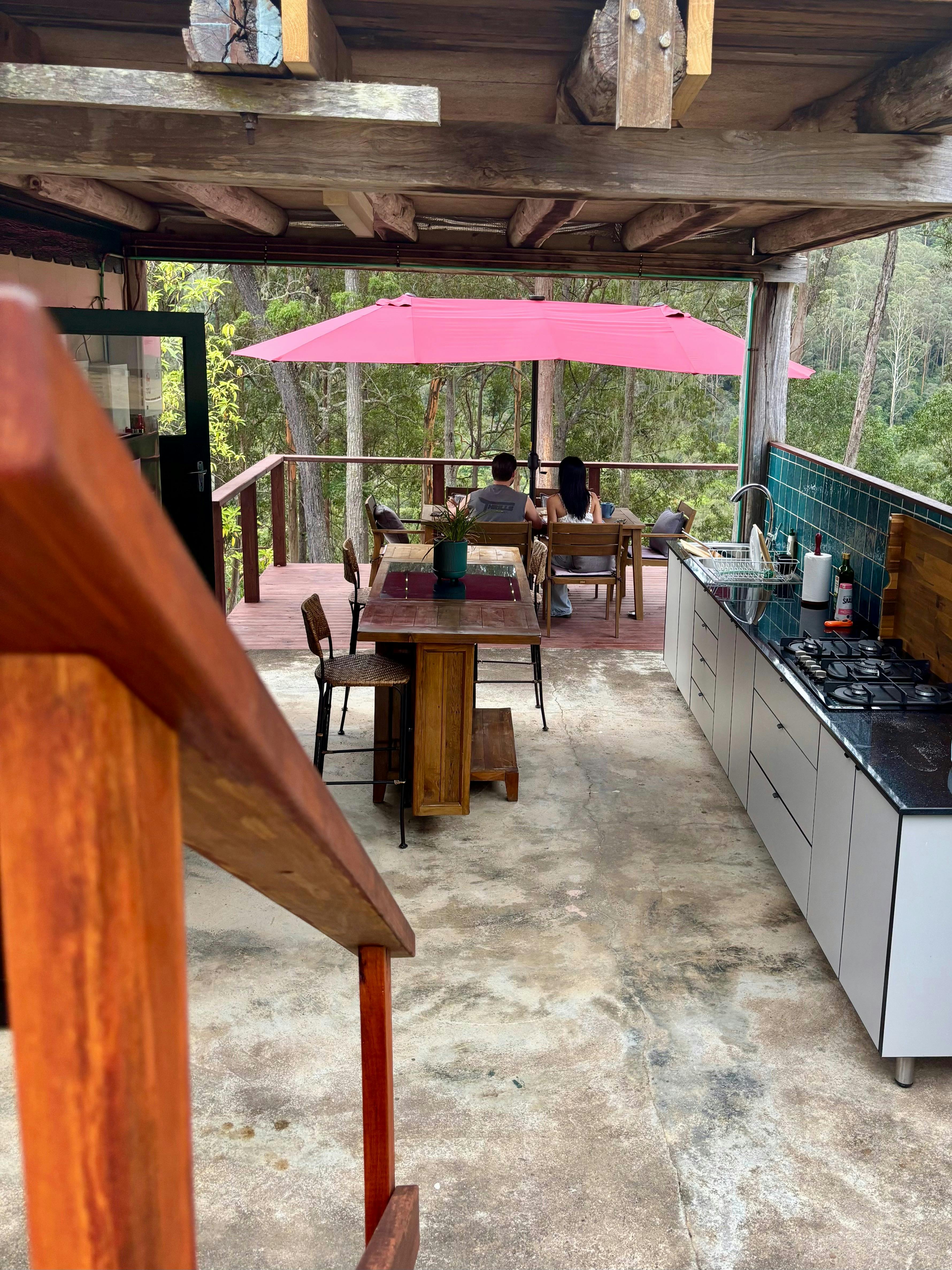 Relaxing in the outdoor facilities make for a very comfotable stay