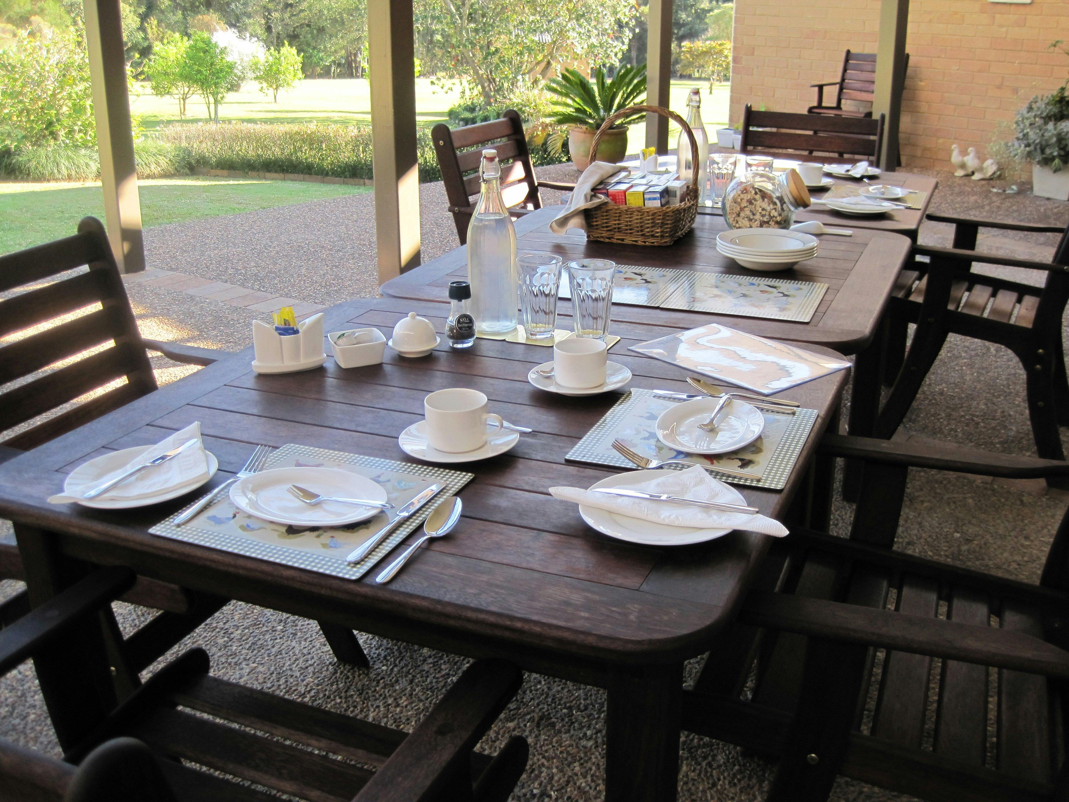 Breakfast on the Mountin Patio