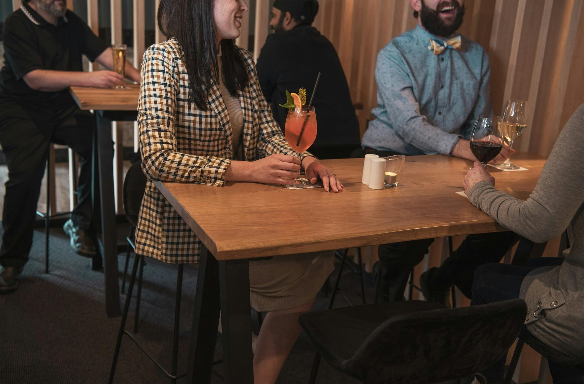 Relax and Unwind with Friends Over Delicious Cocktails and Fine Wines in Our Cozy Restaurant!