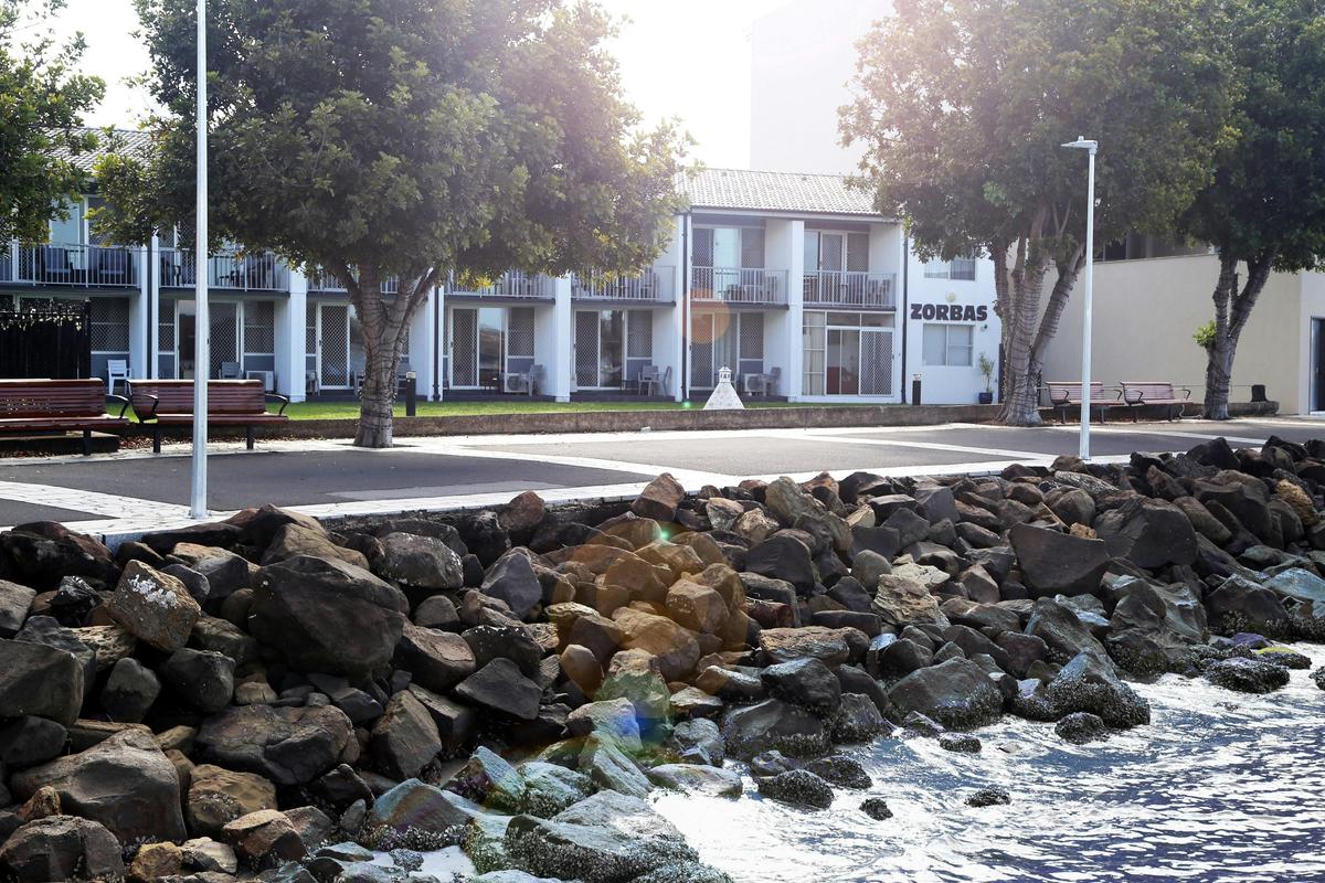 back of motel