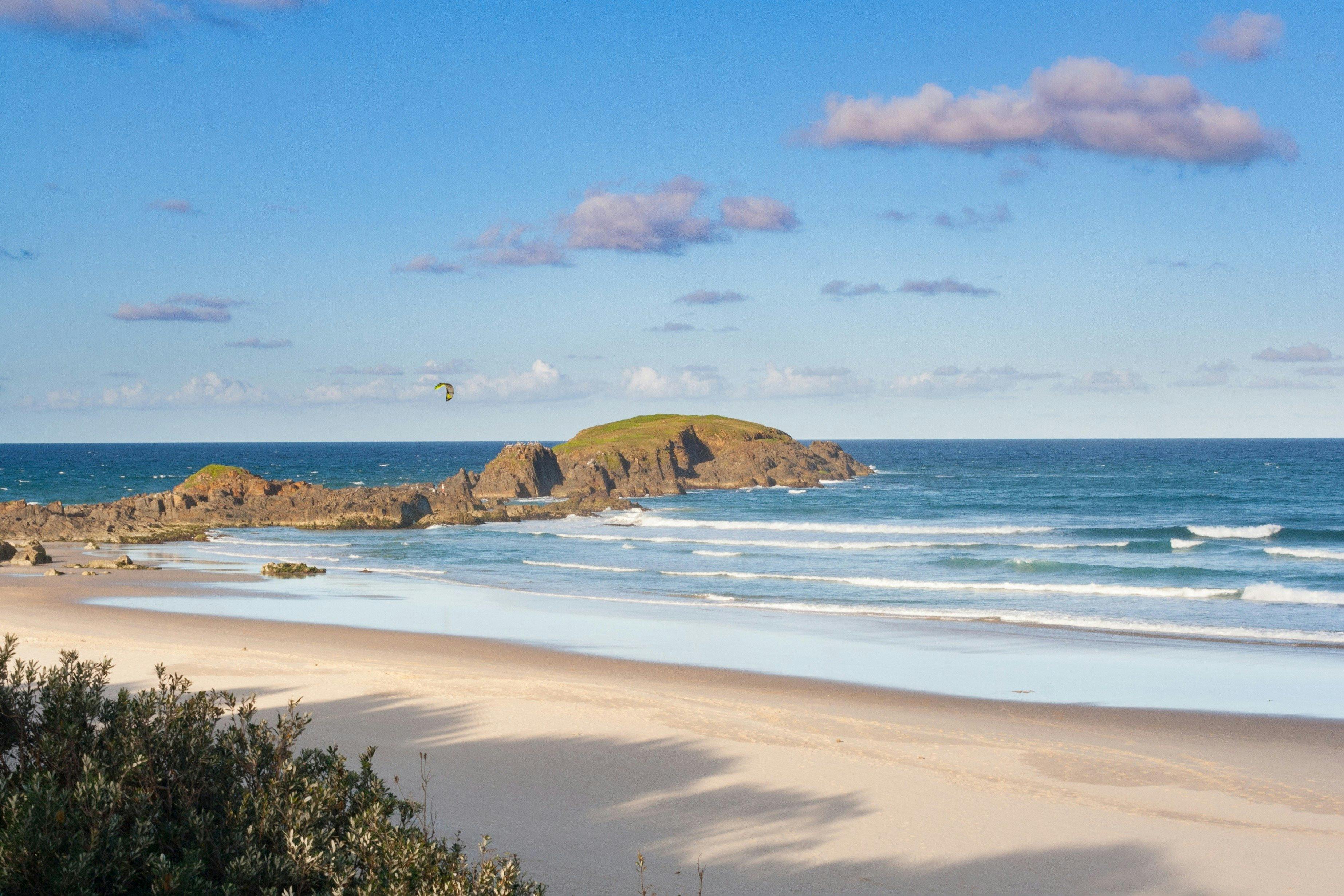 Delicate Nobby Beach across the road