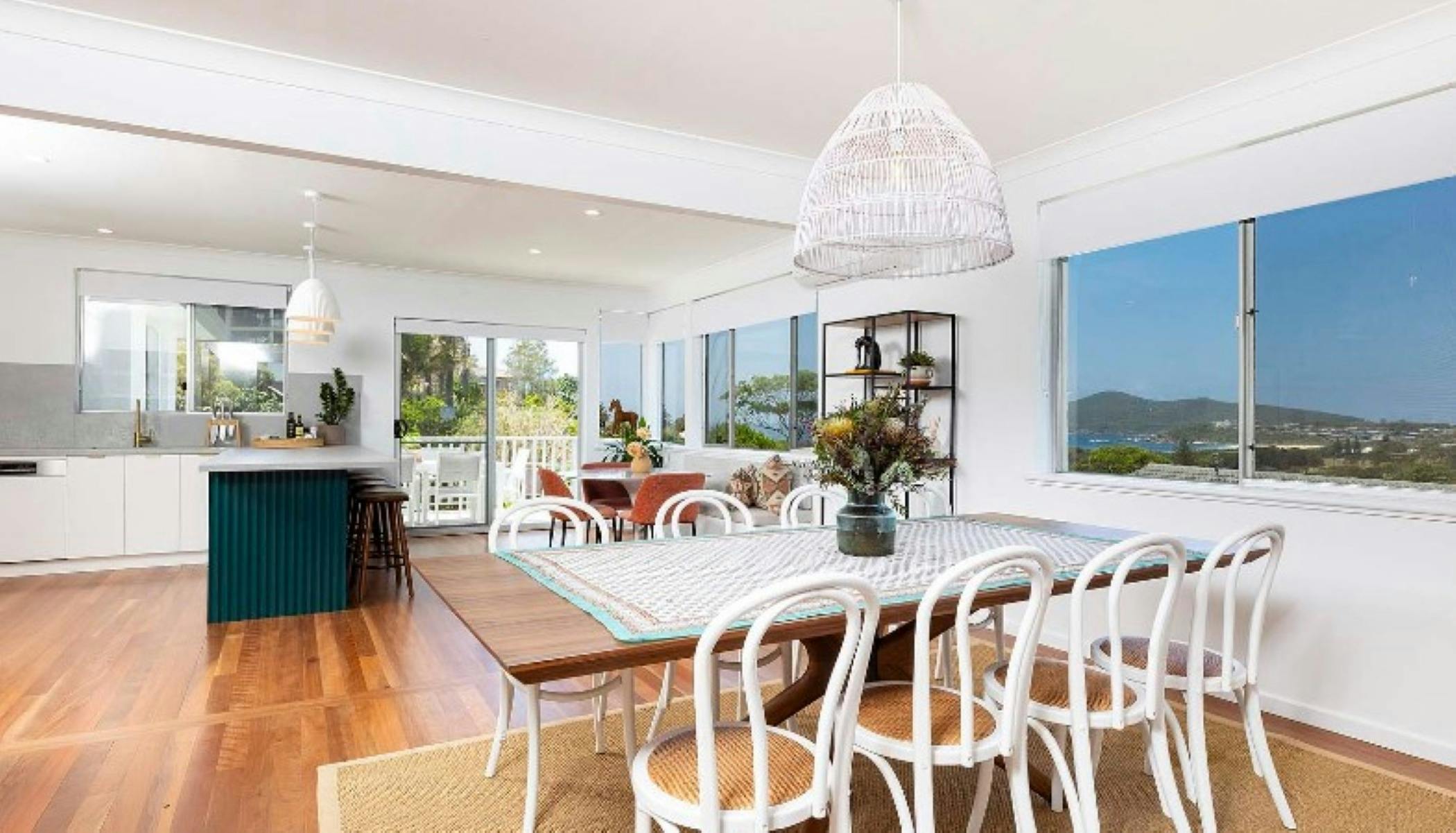 Dining and kitchen area