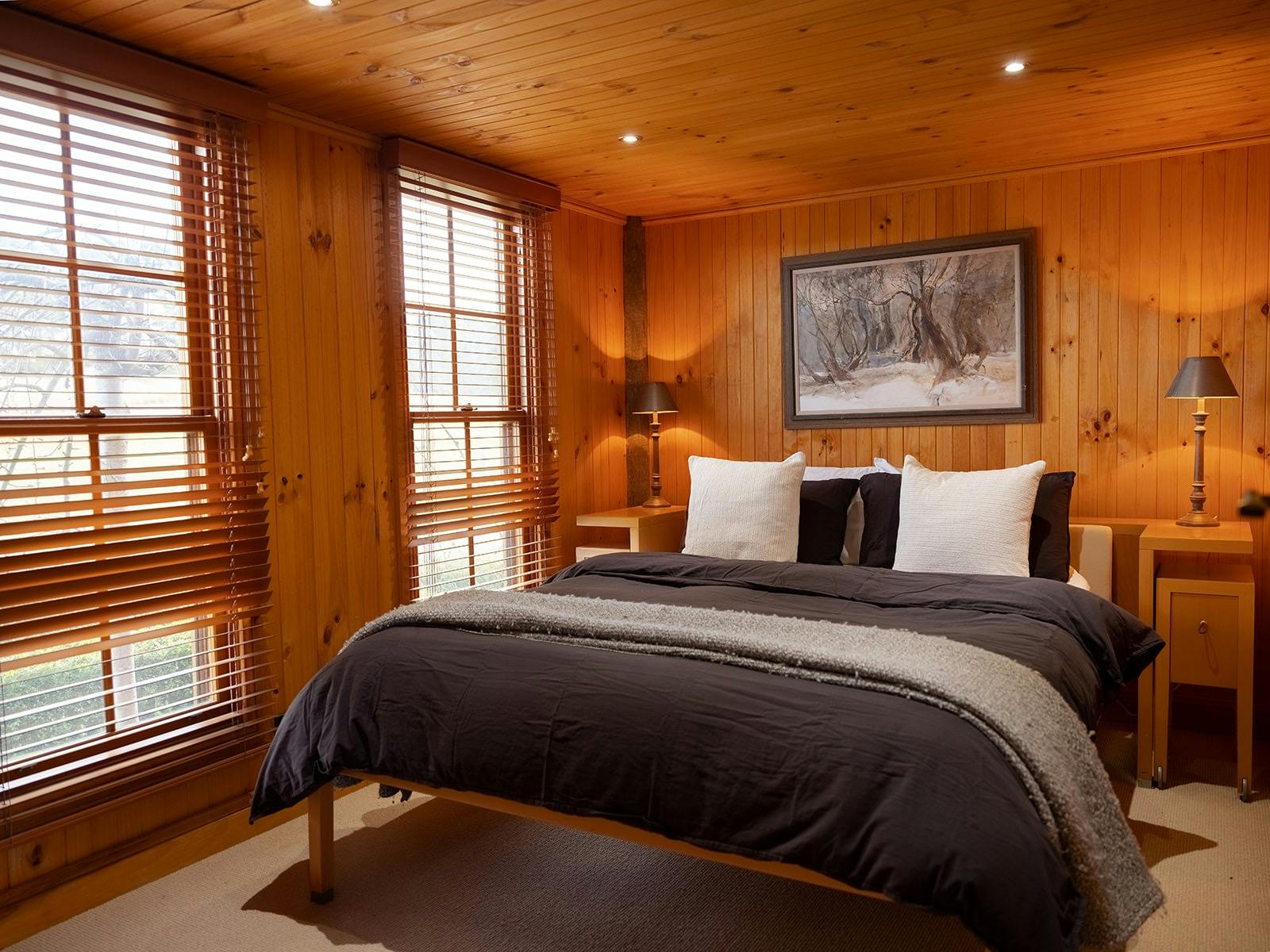 The Lodge interior master bedroom