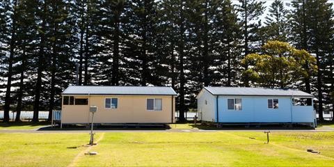 Drive through powered site