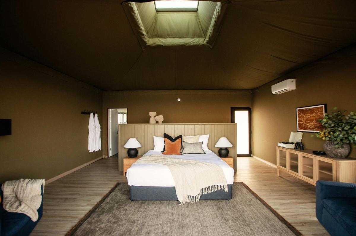Wilderluxe Lake Keepit - interior tent