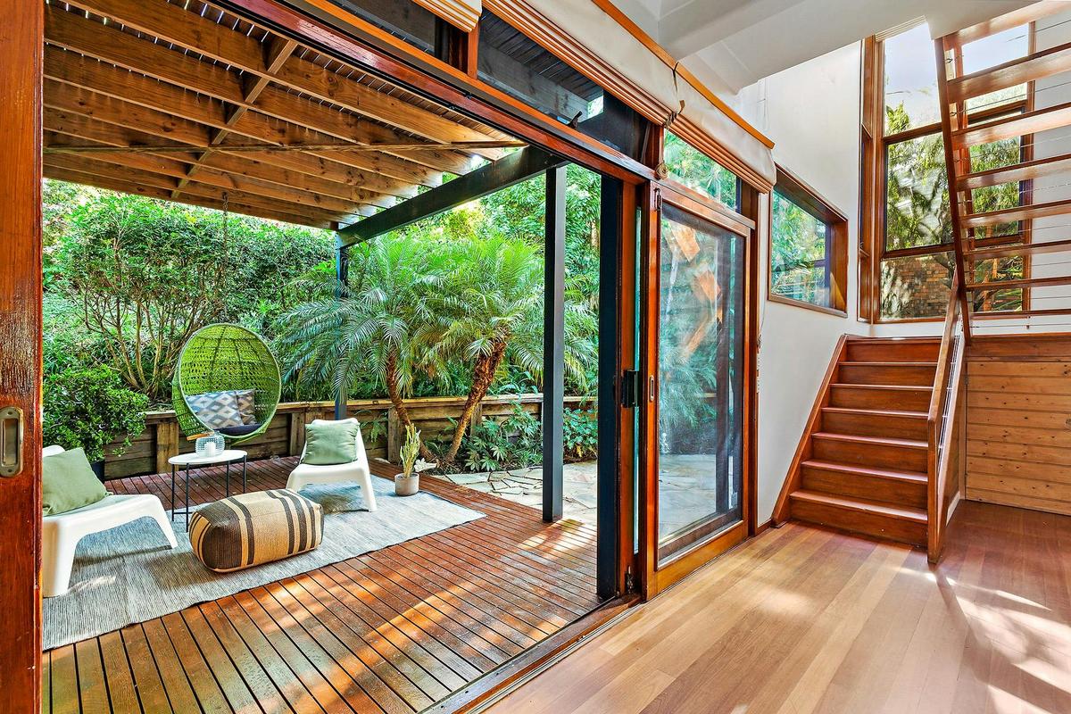 downstairs deck