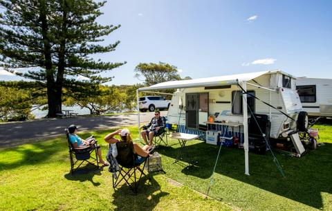 Riverview Powered Site at Wooli Holiday Park