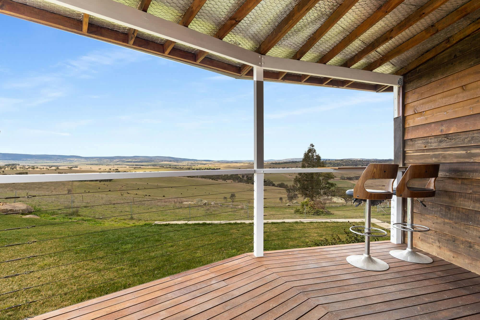 Deck on the Yurt on the Hill