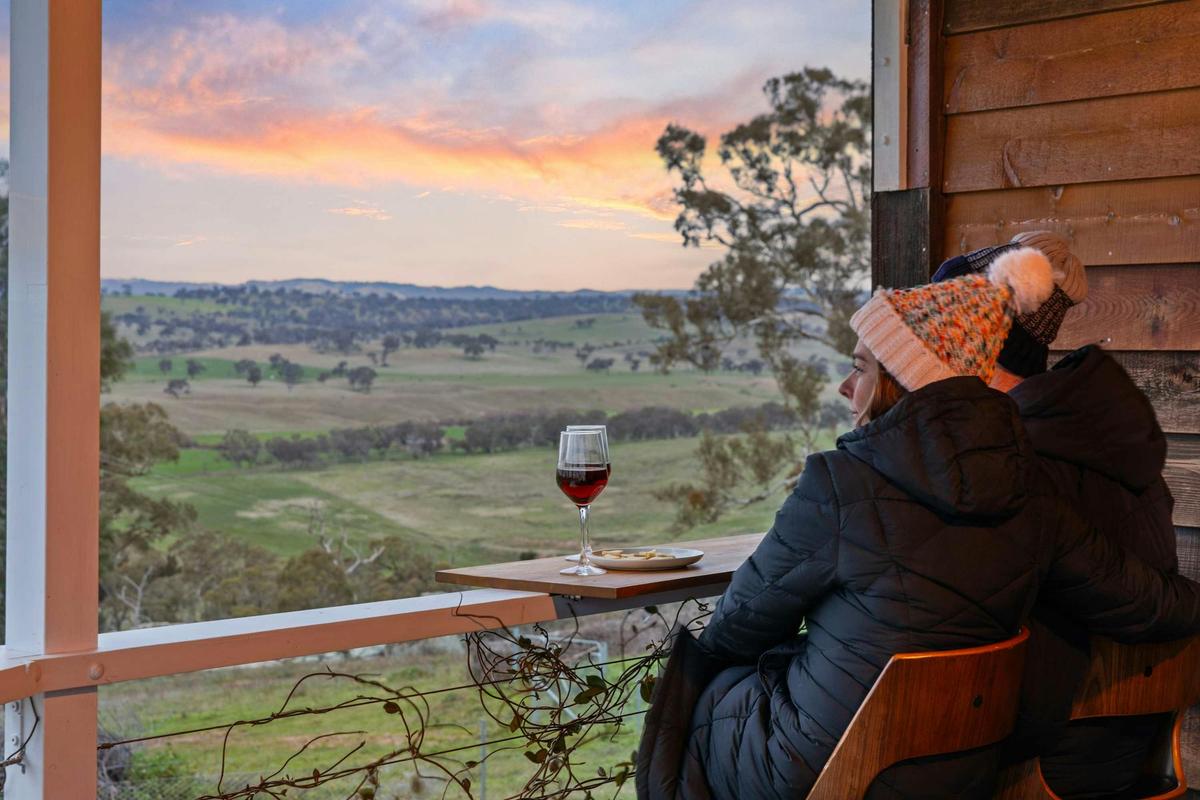 Views at the Yurt on the hill