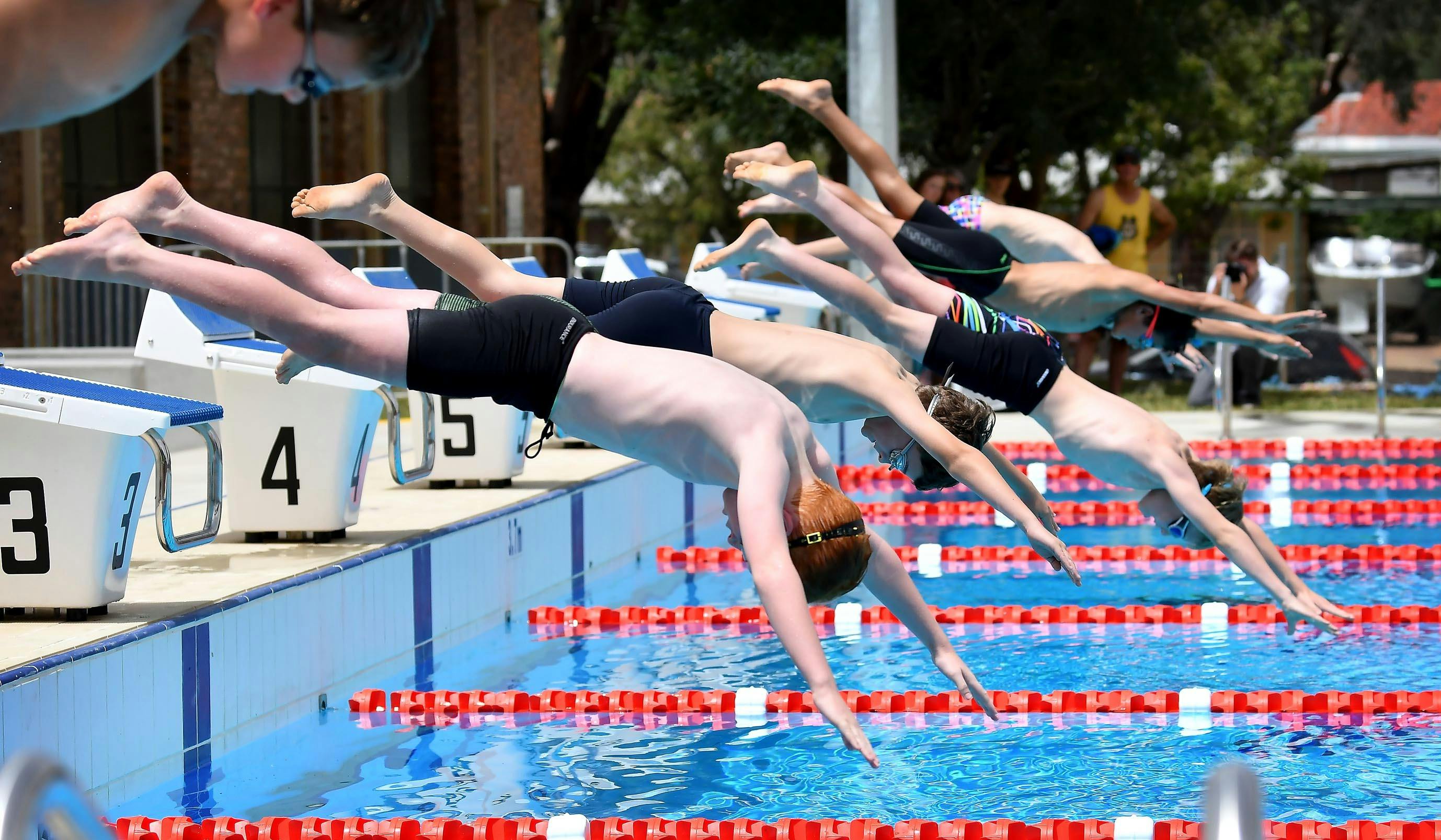 Diving in the deep end at Gunnedah Pool