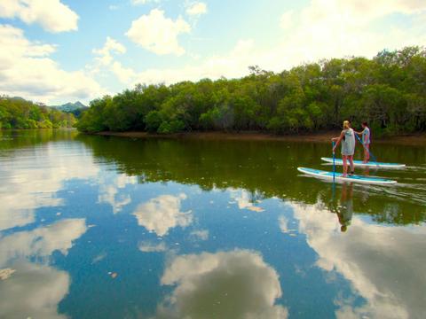 Paddling on the clouds