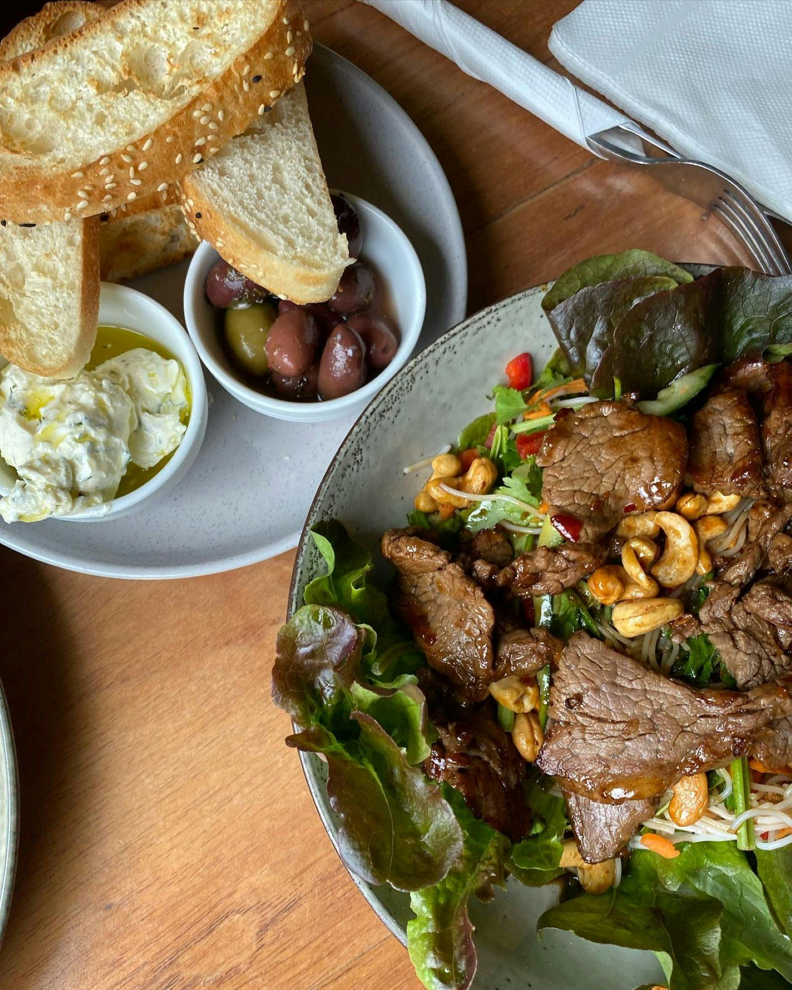 Food options at Diggers