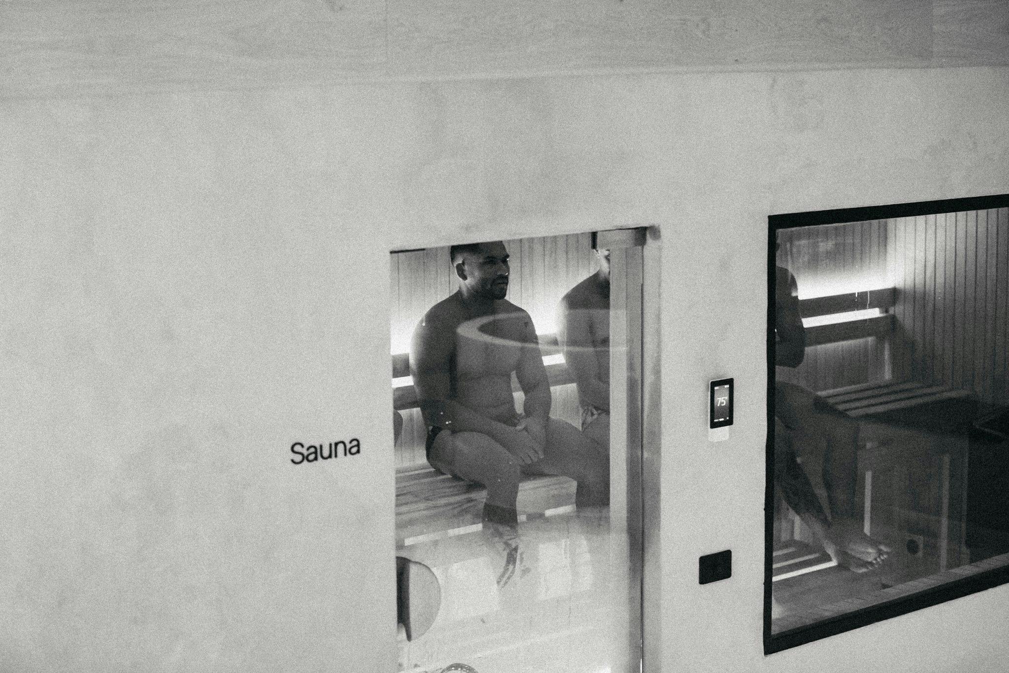 Our traditional sauna - dry heat for deep muscle relaxation and improved circulation.