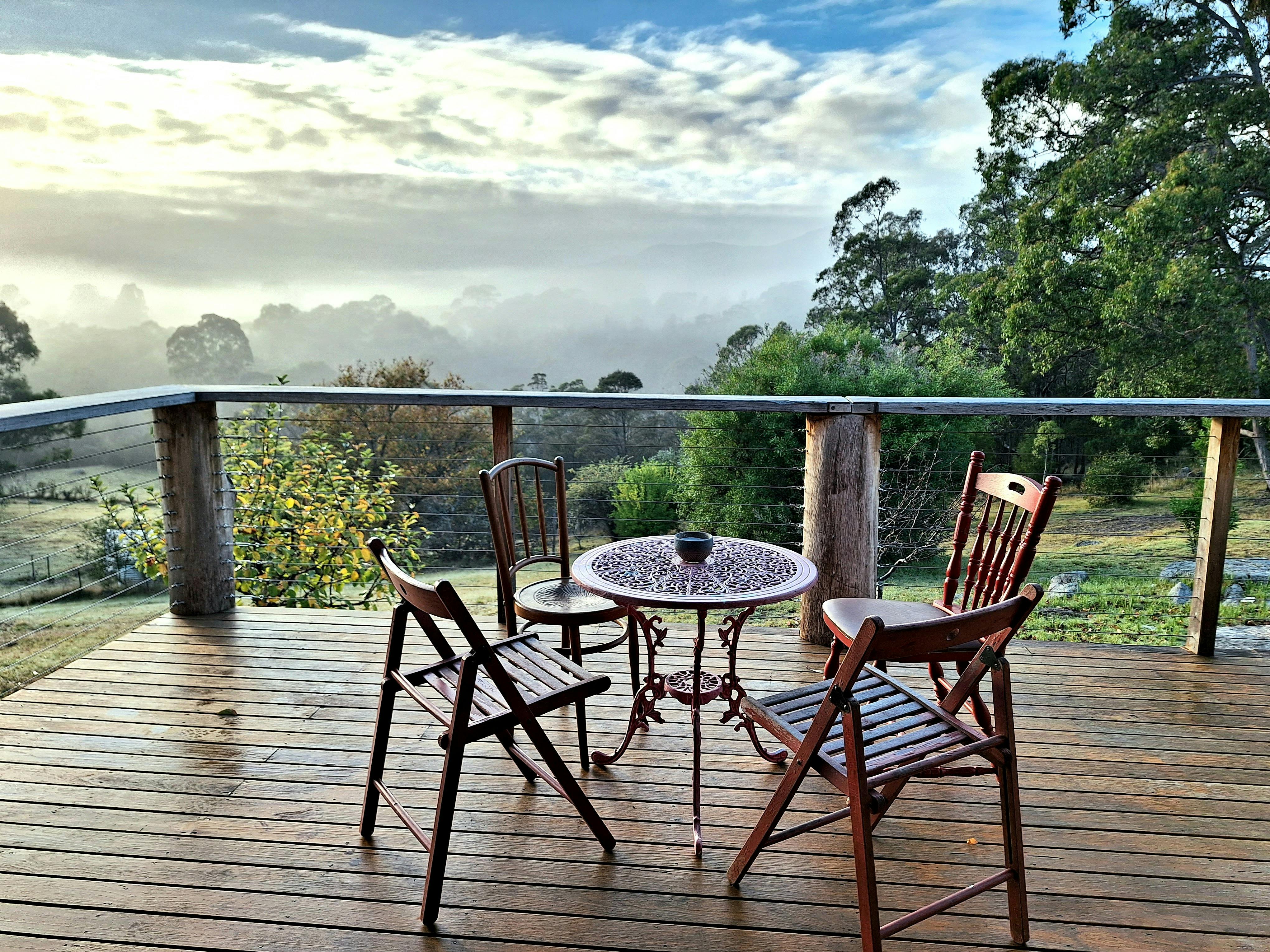 Magnificent views from the deck