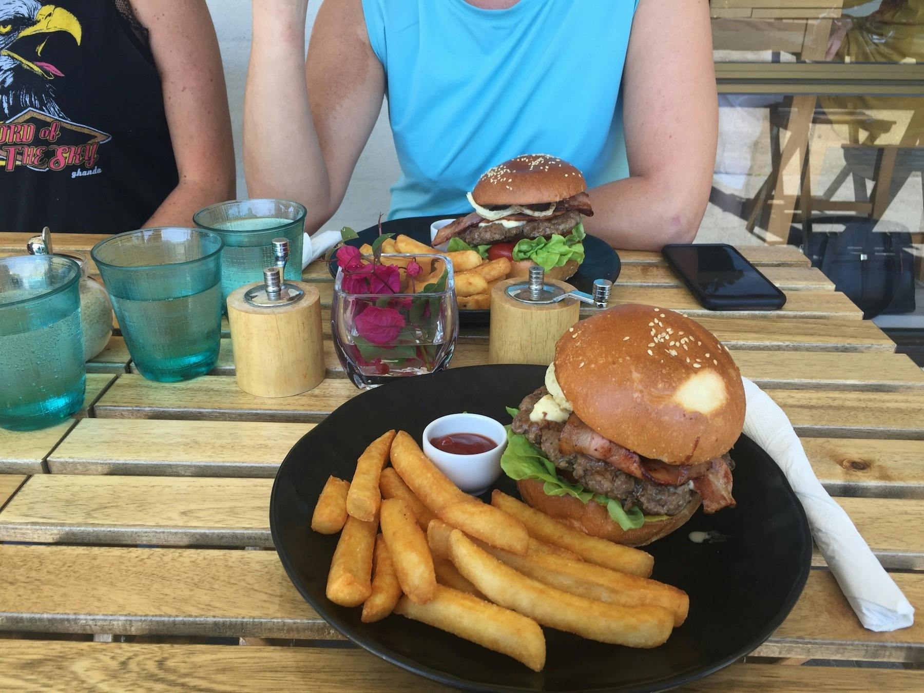 Lunch at Octopii means great burgers amongst other delights