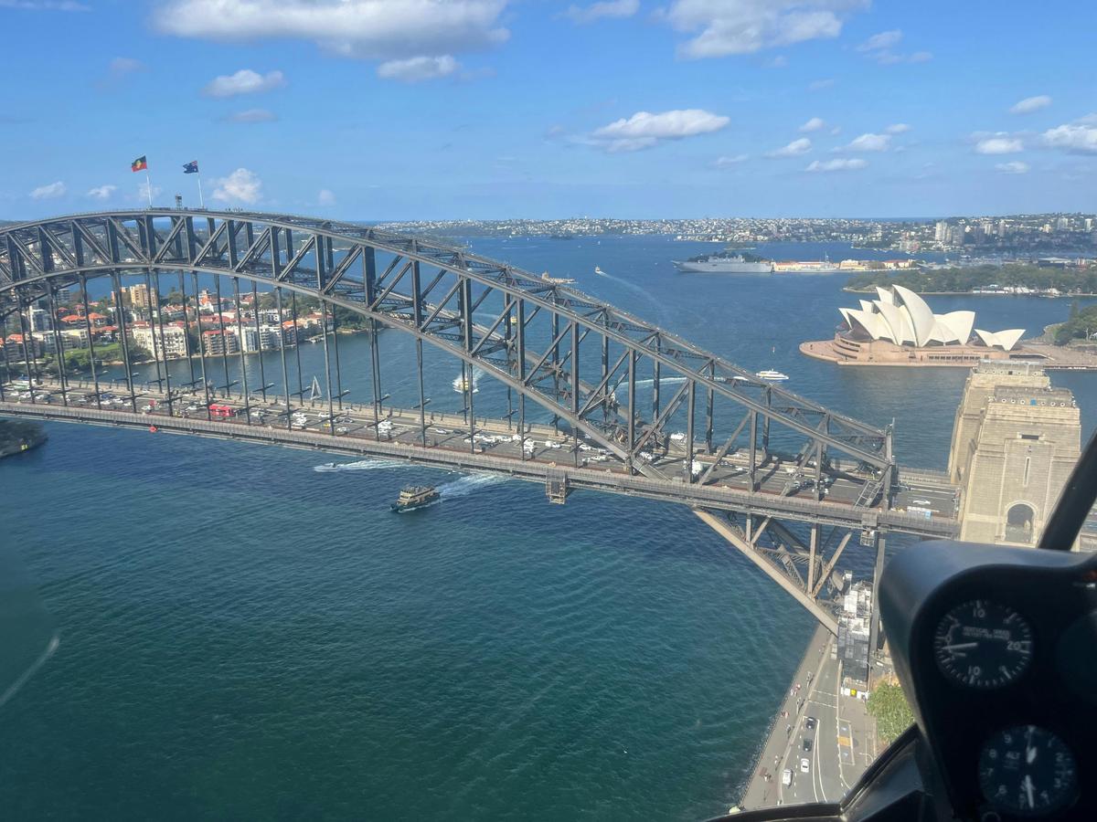 Sydney Harbour Bridge from above