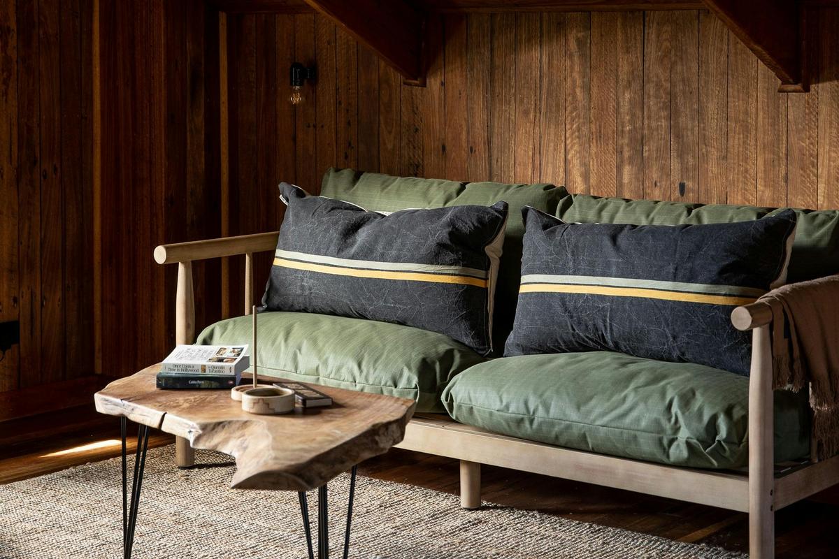 There’s nothing like a comfy couch after a long day of hiking in the forest.