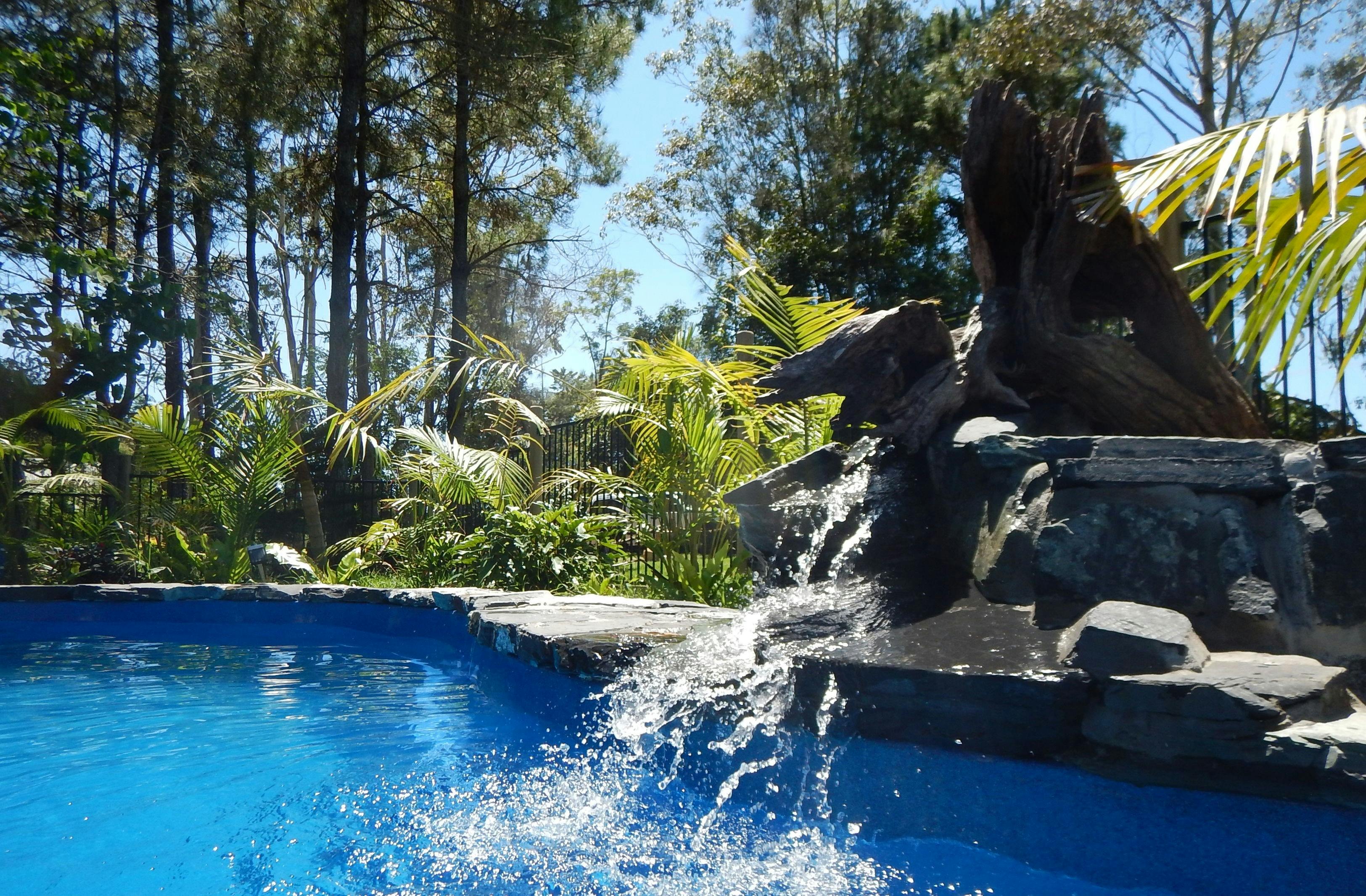 Private tropical pool