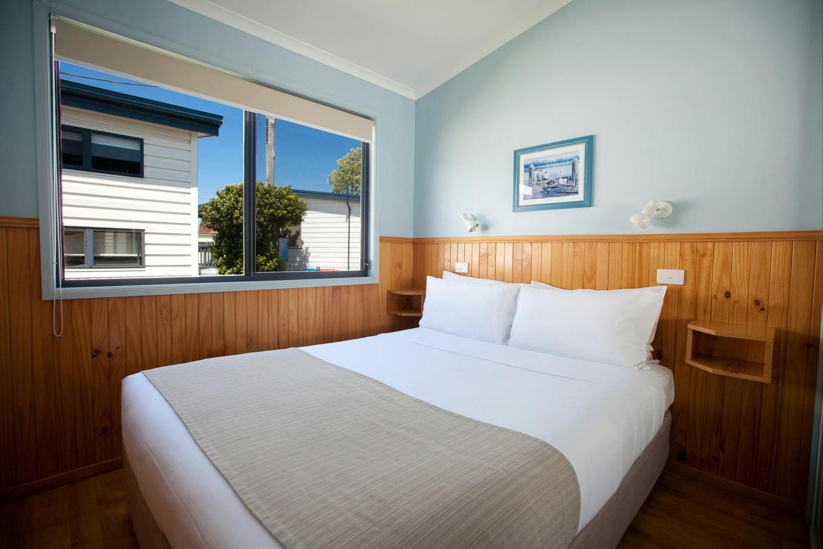 Two Bedroom Waterfront Cabin - Master Bedroom