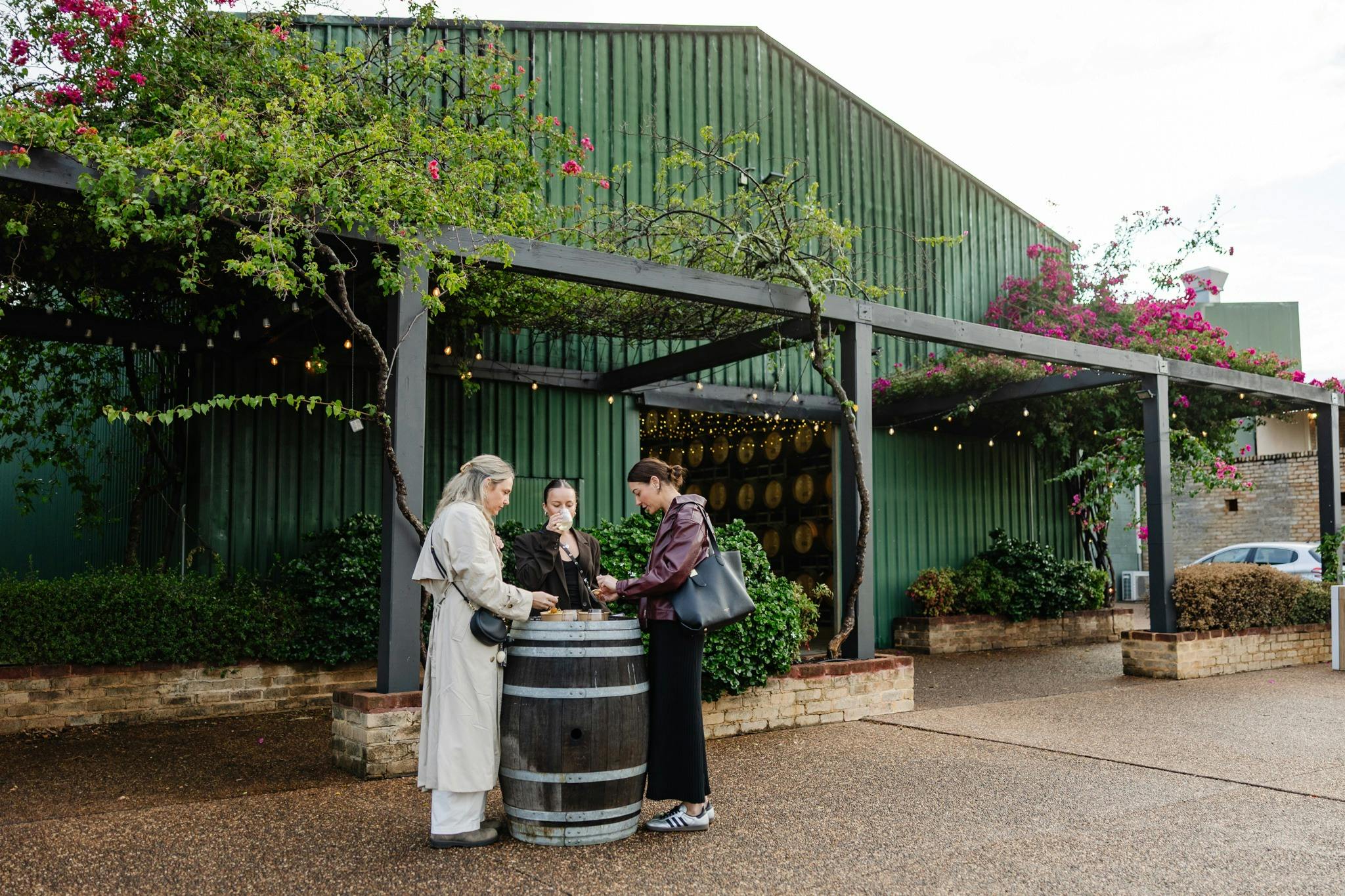 street food at sunset feast