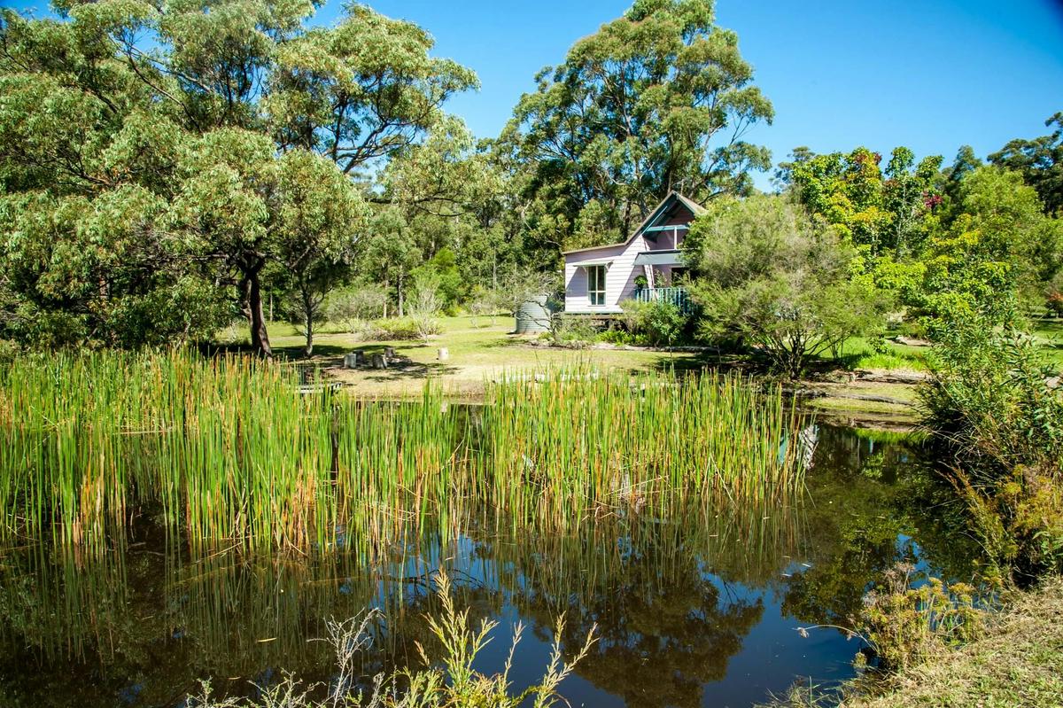 Corroboree Cottage overlooking its own Billabong. Gorgeous outlook, serene and stunning.