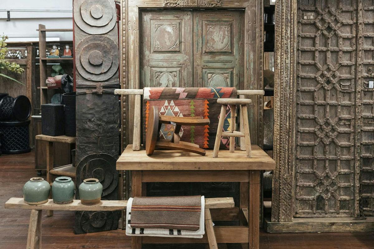 Indian Rajasthan Doors, Turkish Rugs, Naga House Panel