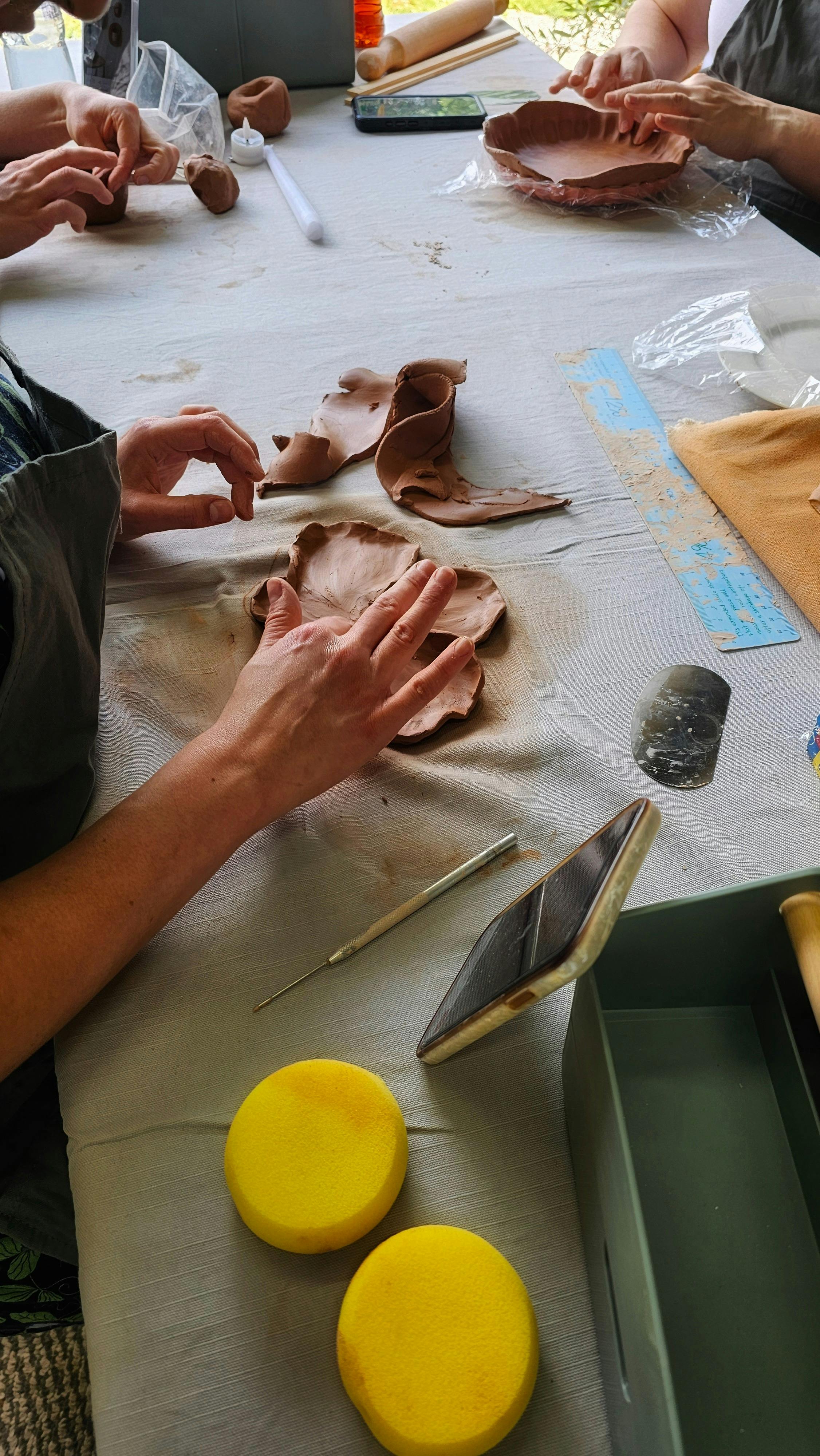 Handbuilding pottery workshop