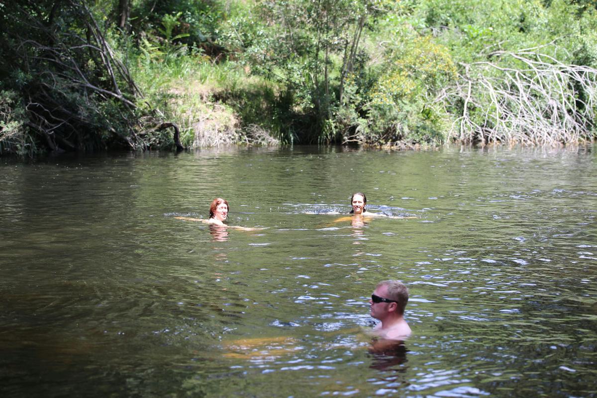 The Steps Campground - easy swimming spots
