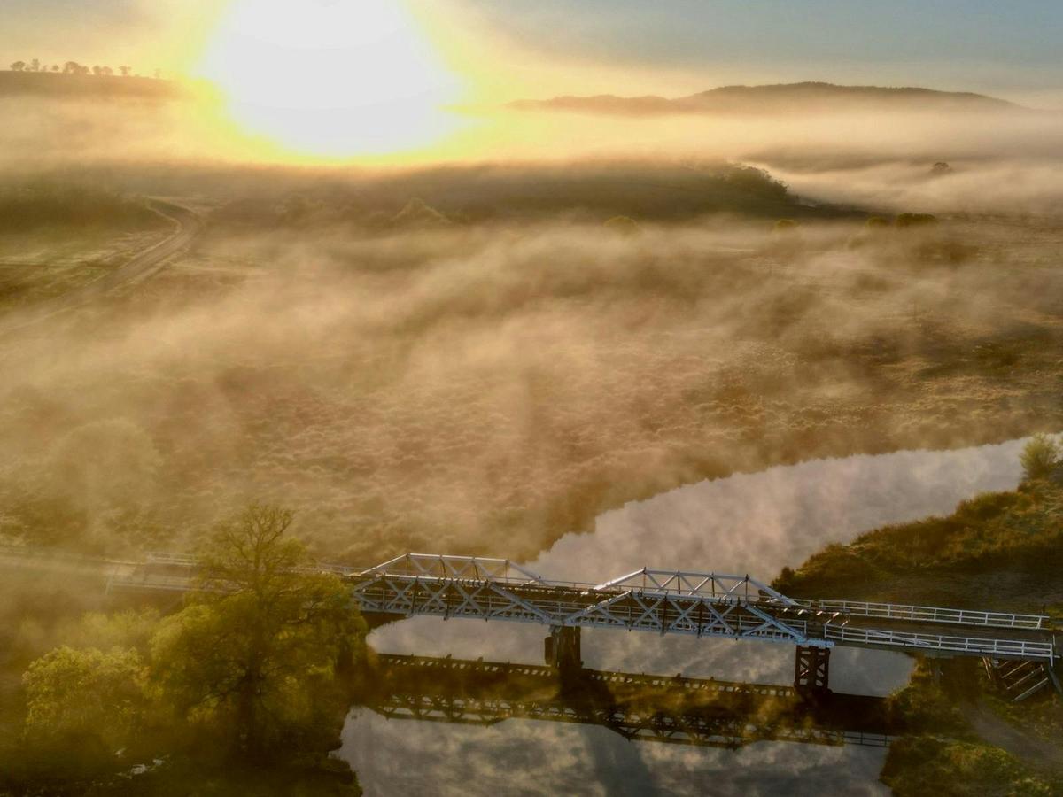 Sunrise over the Bombala River, Bombala NSW