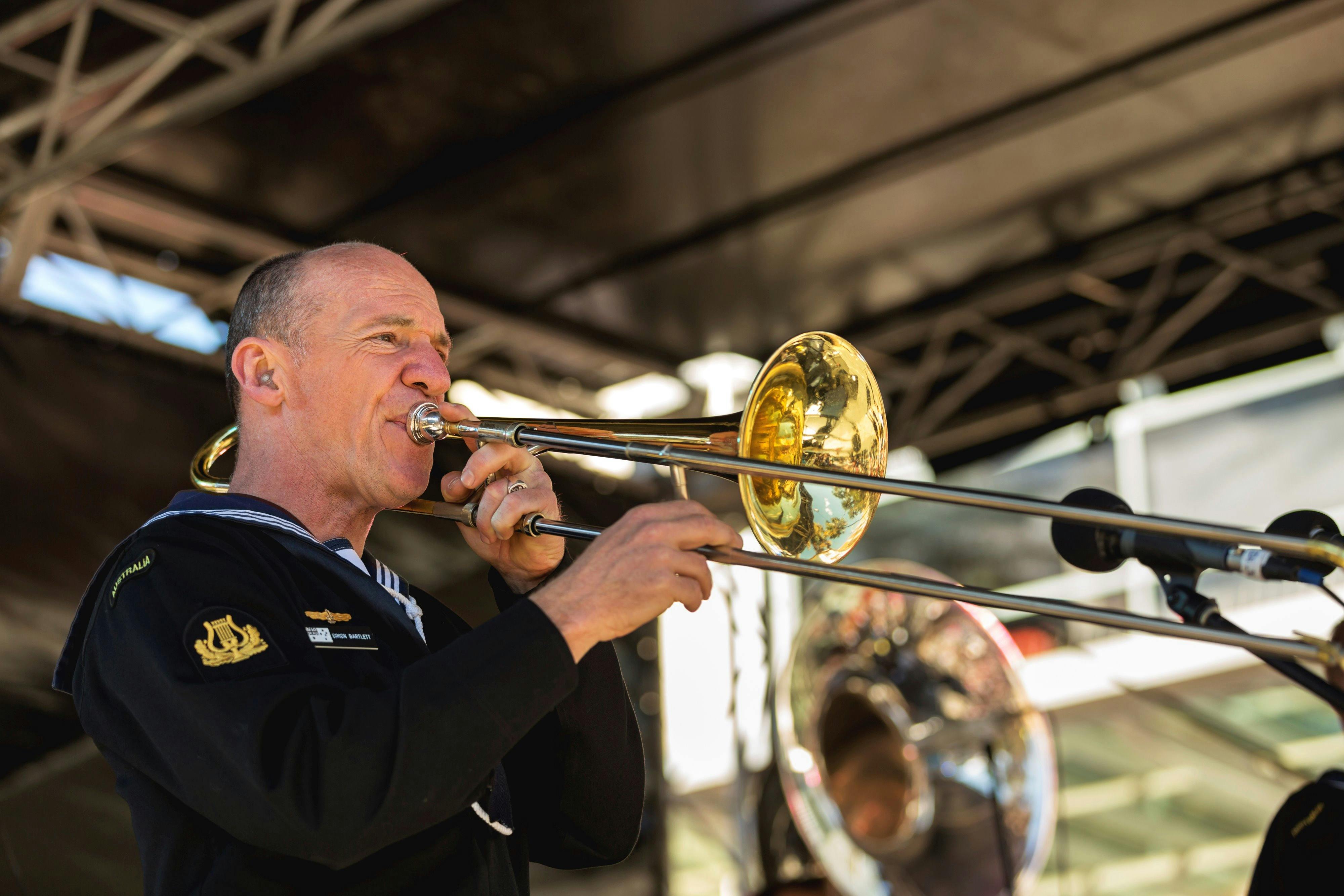 Trumpet player Manly Jazz