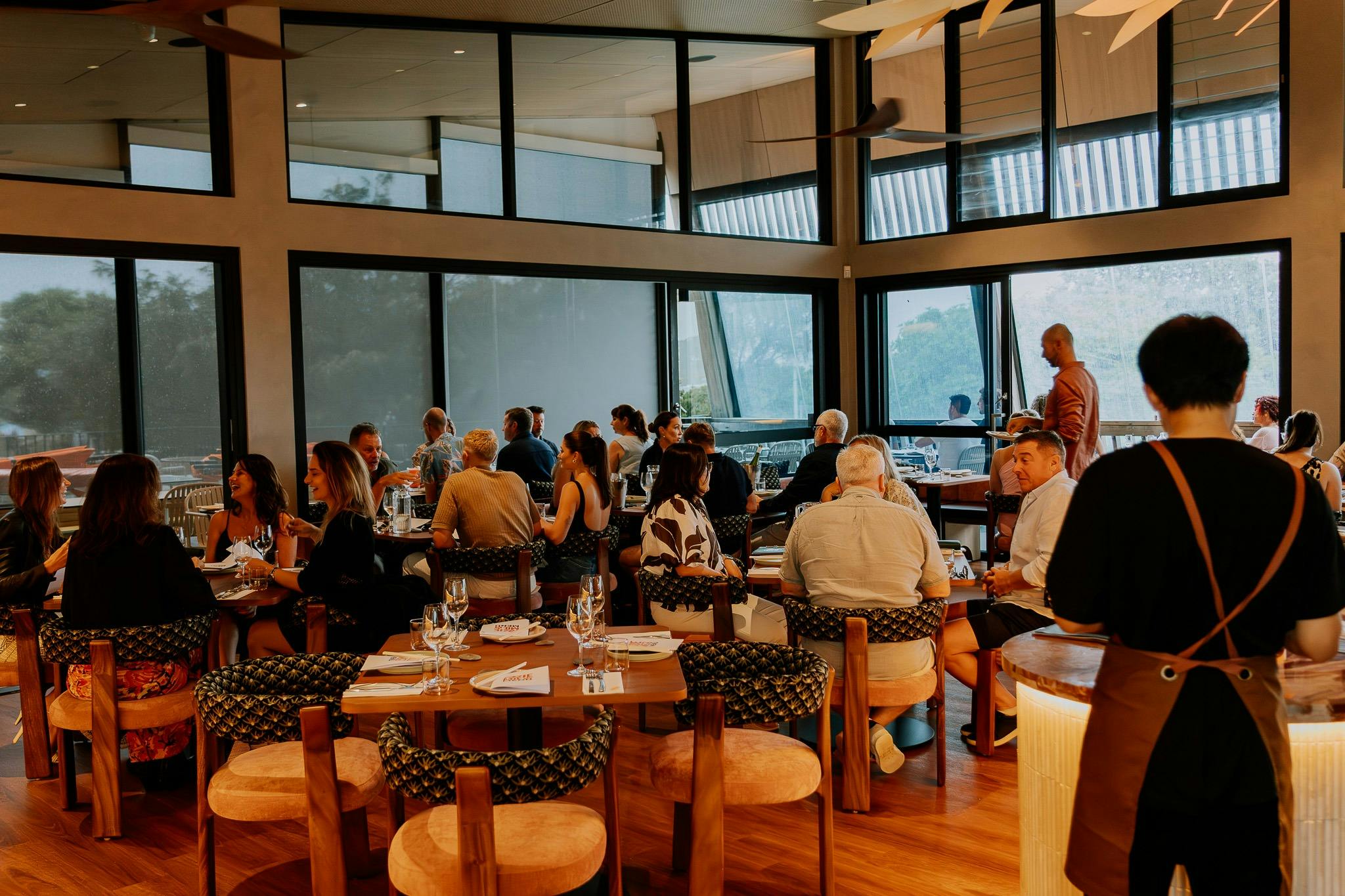 Indoor dining at Mie Mie's