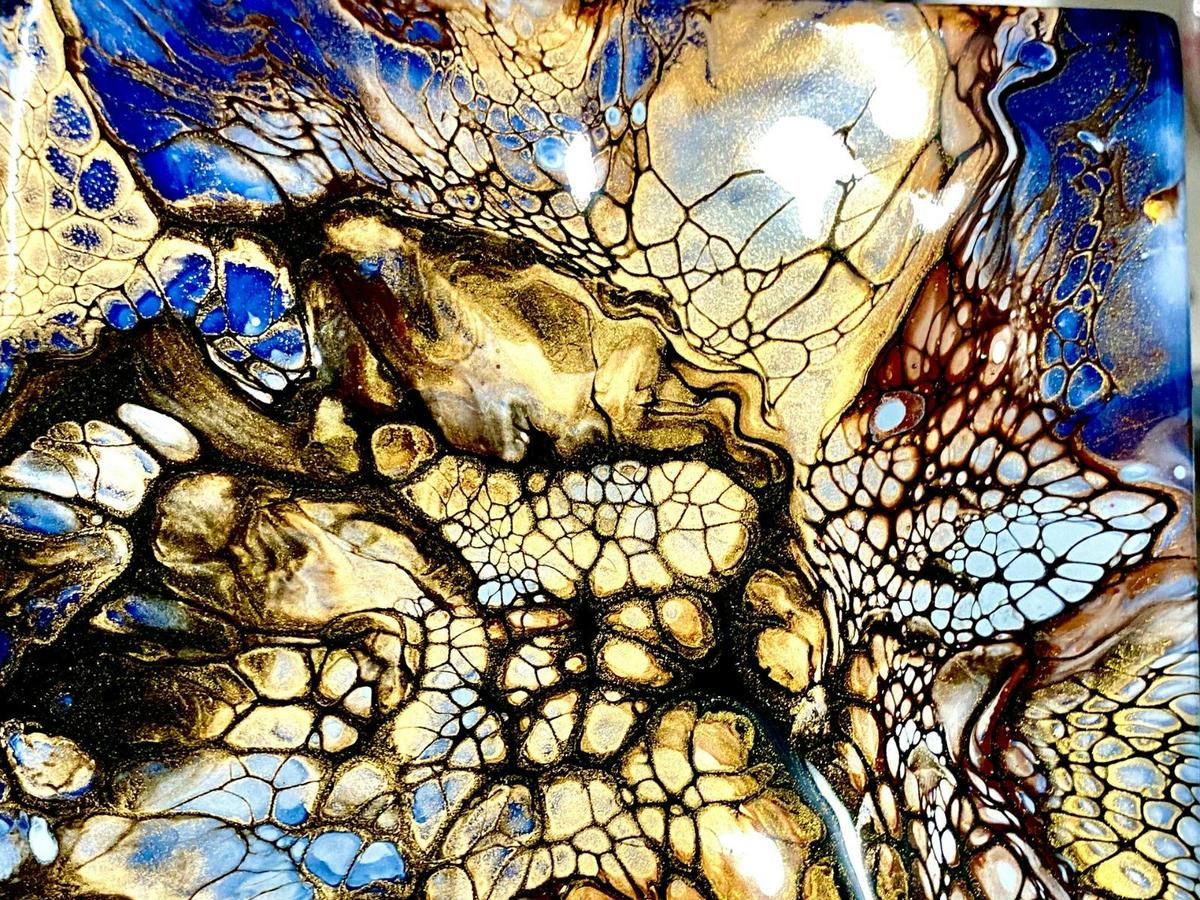 close up of artwork