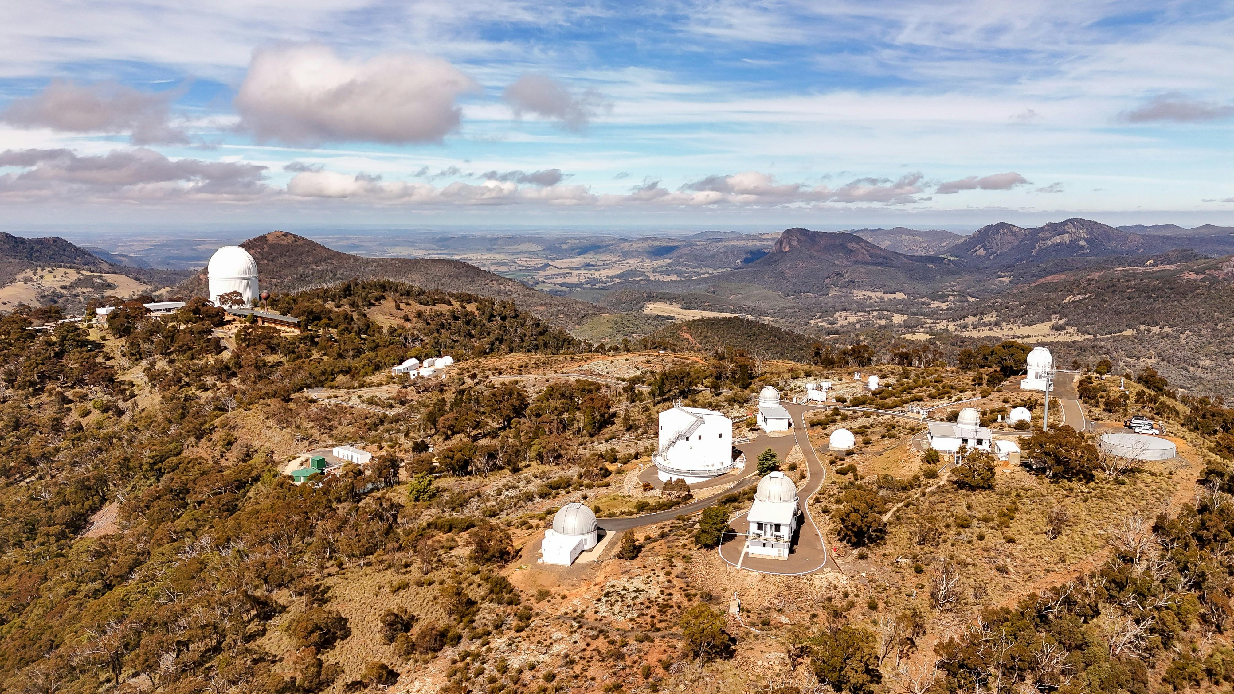 Birds Eye view of Siding Spring Observatory from the Trig Point