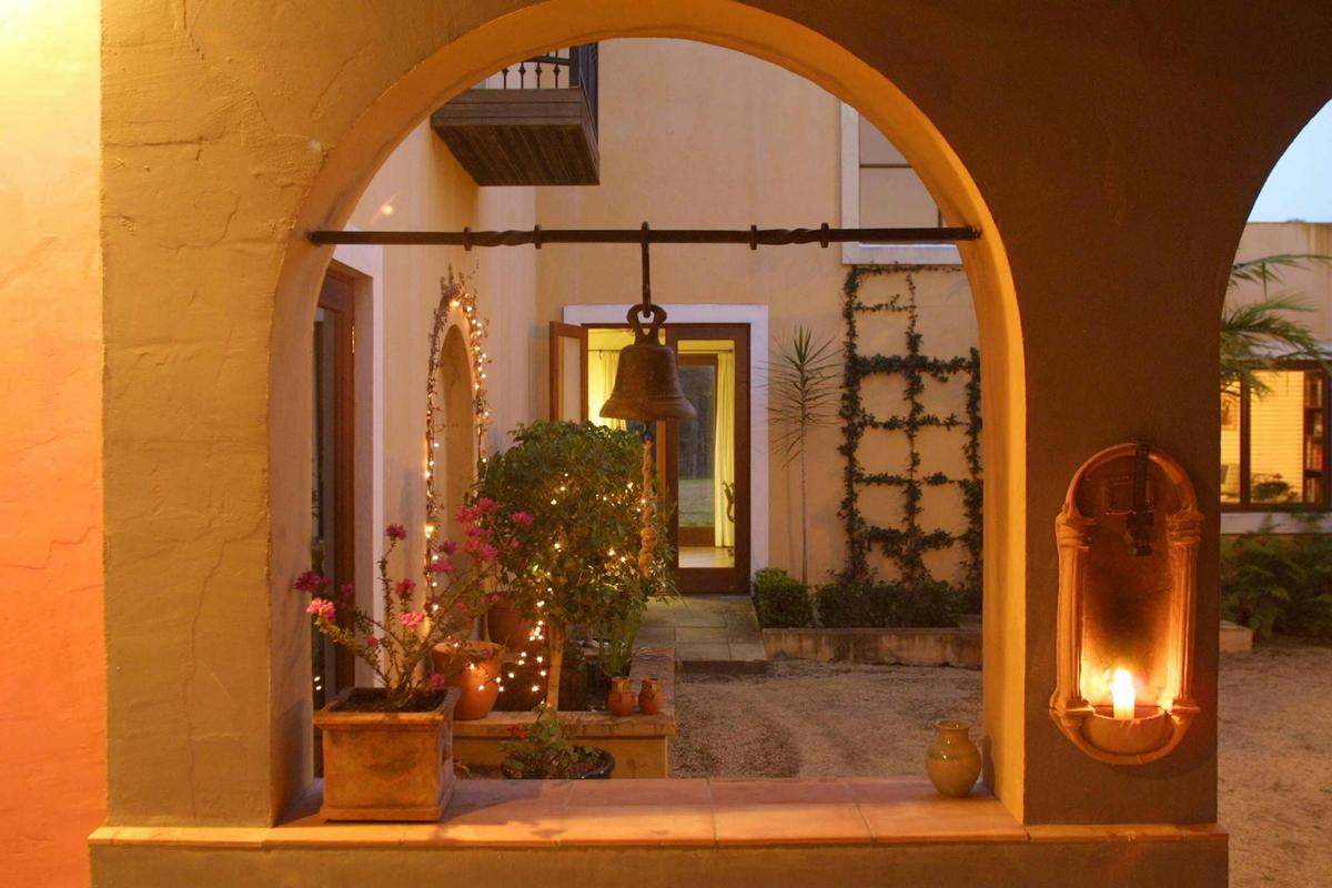 Evening courtyard