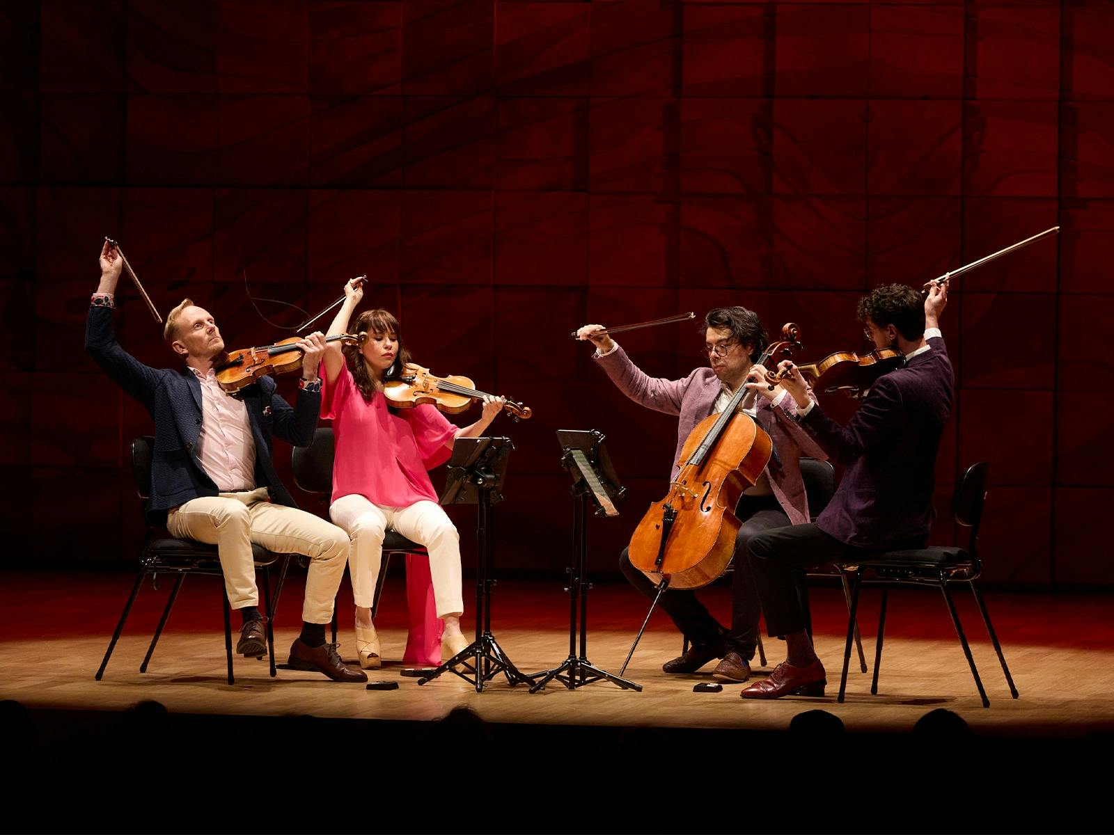 The Australian String Quartet in performance.