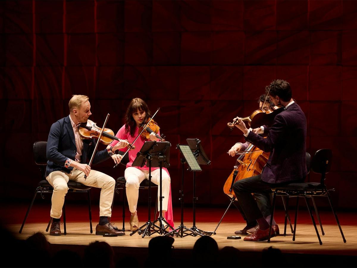 The Australian String Quartet in performance.