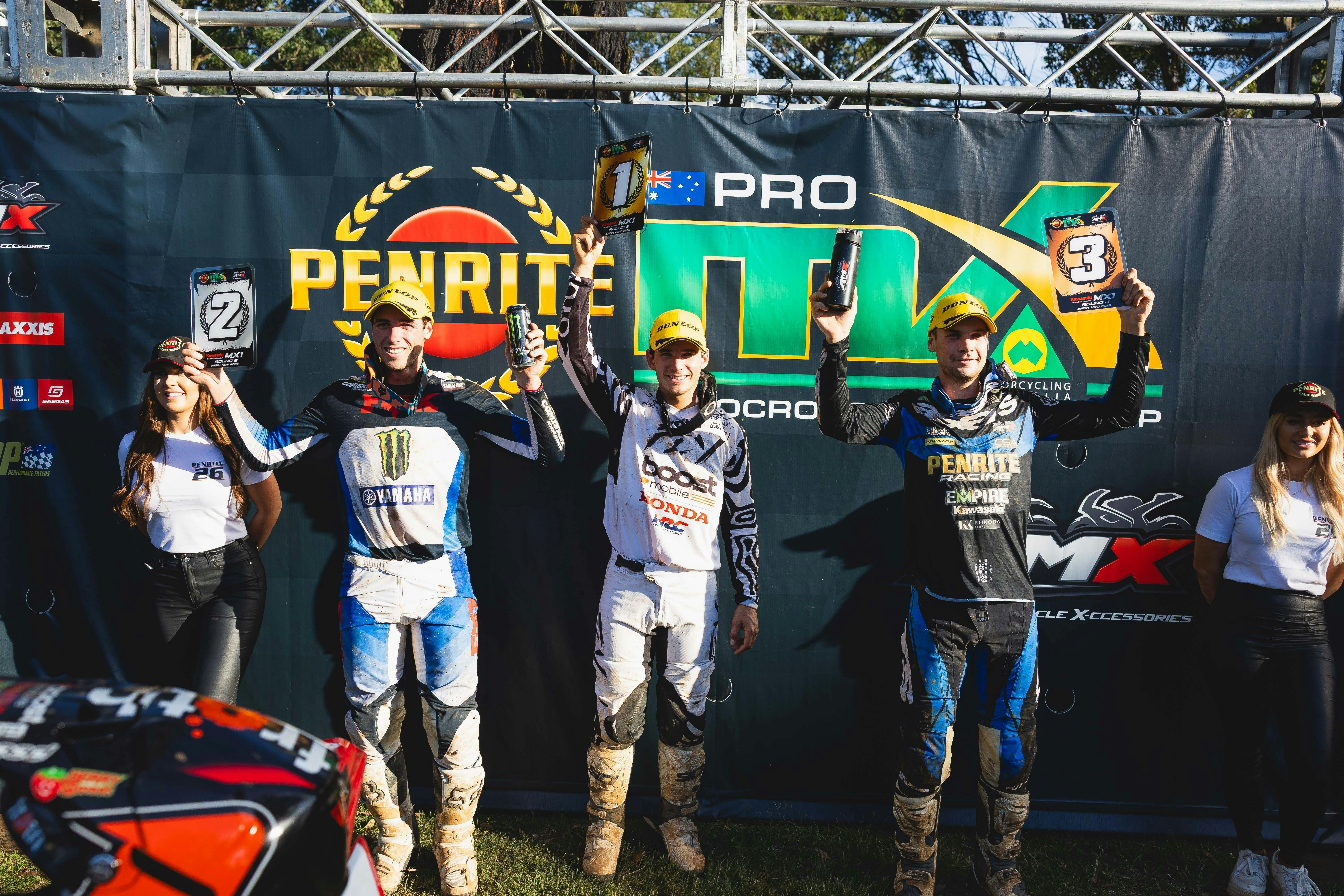 MX1 Podium Celebration