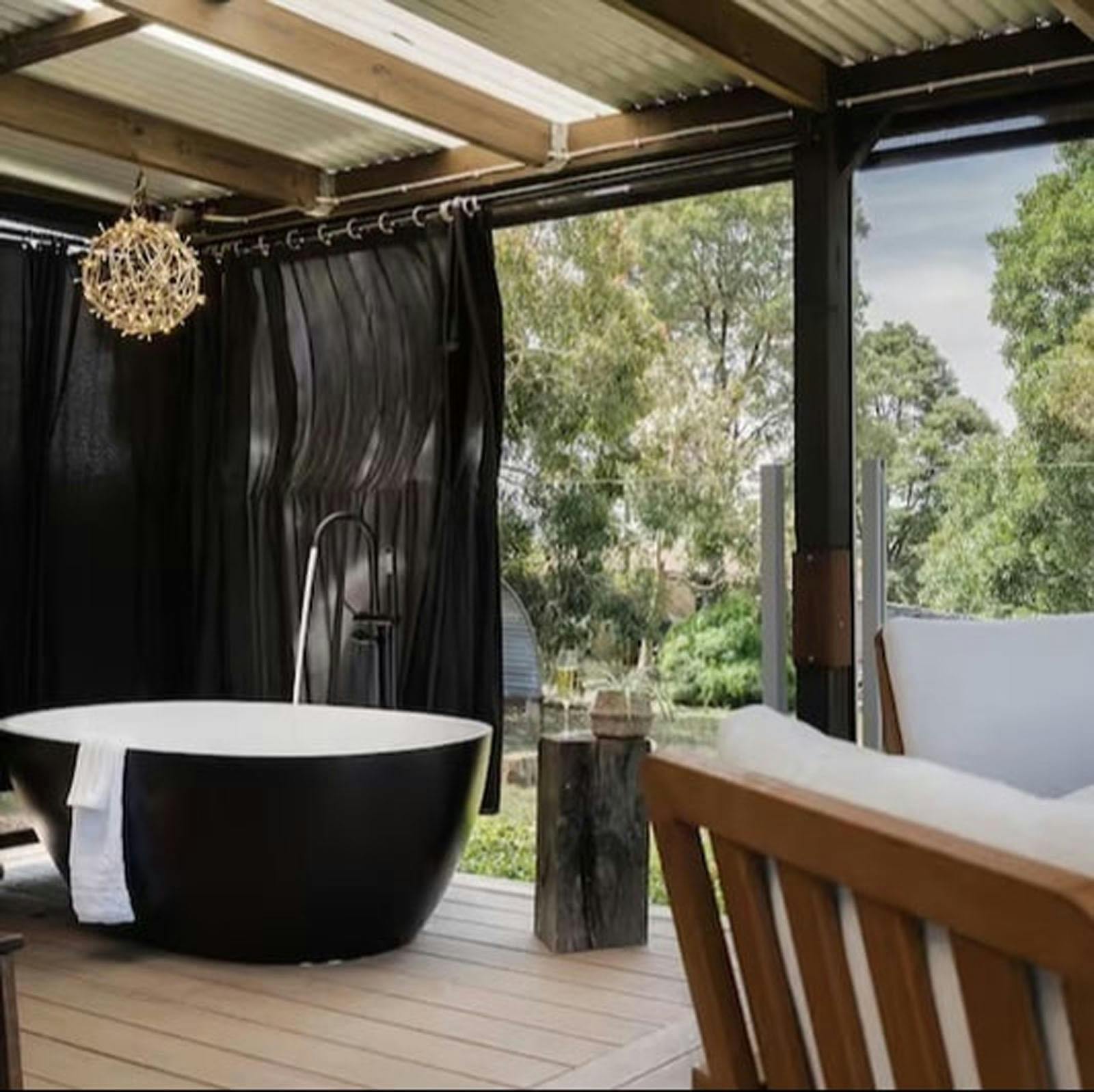 Outdoor Bath, large enough for two