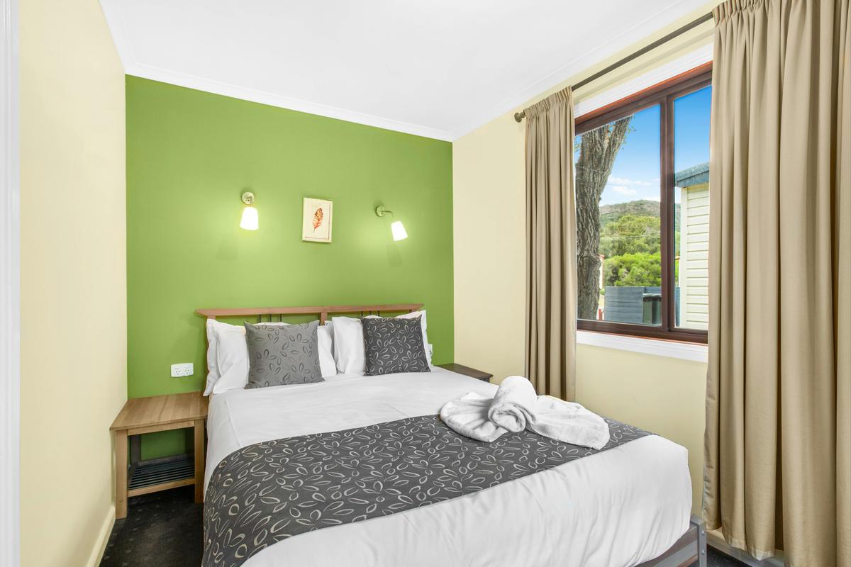 Main bedroom in the Queen Cabin