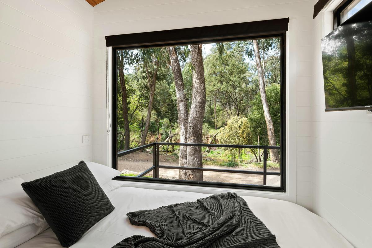 Tiny Home Bed with view