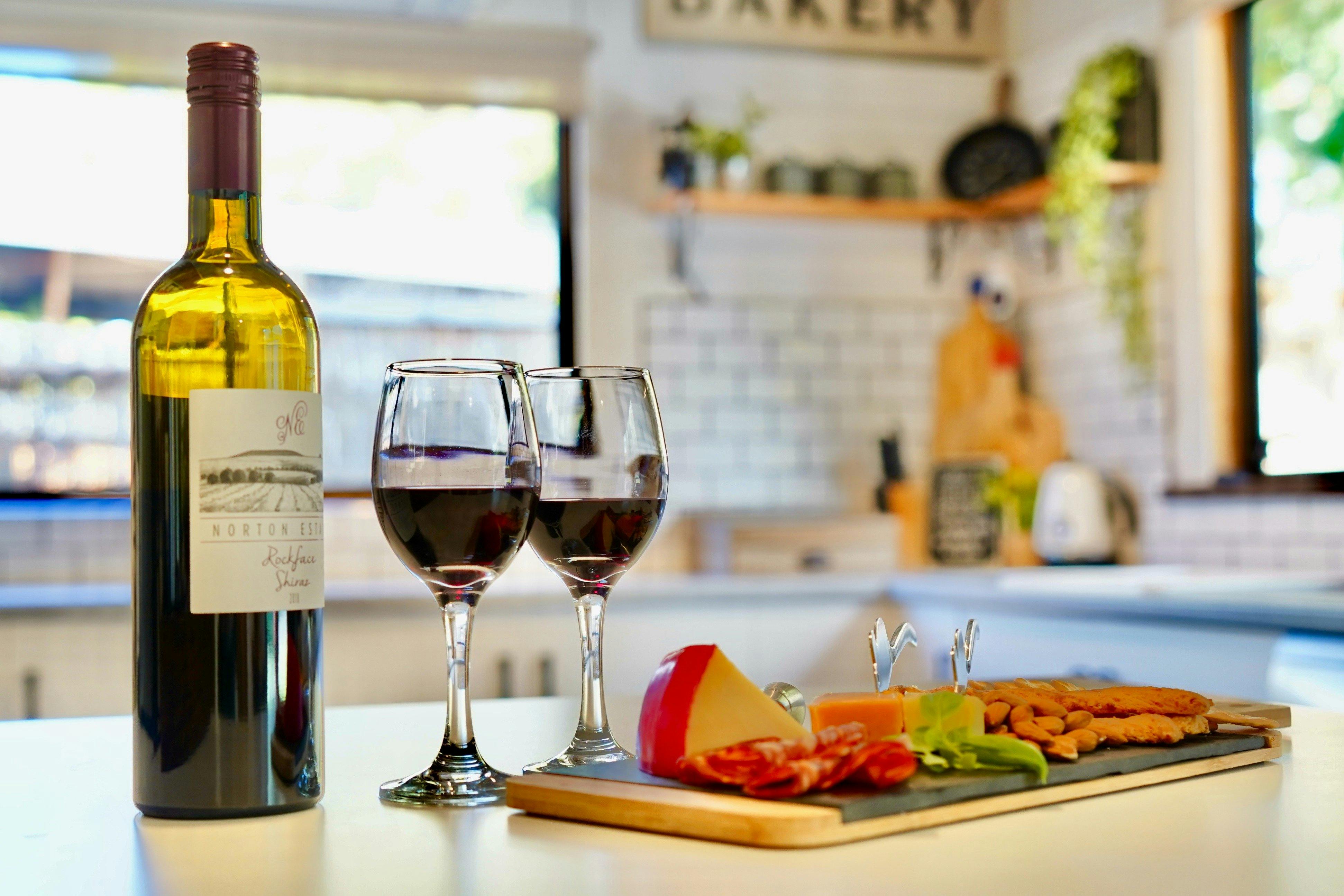 Complimentary local wine