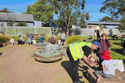 Kooasuchus cleelandi at Wallace Street Park, Inverloch