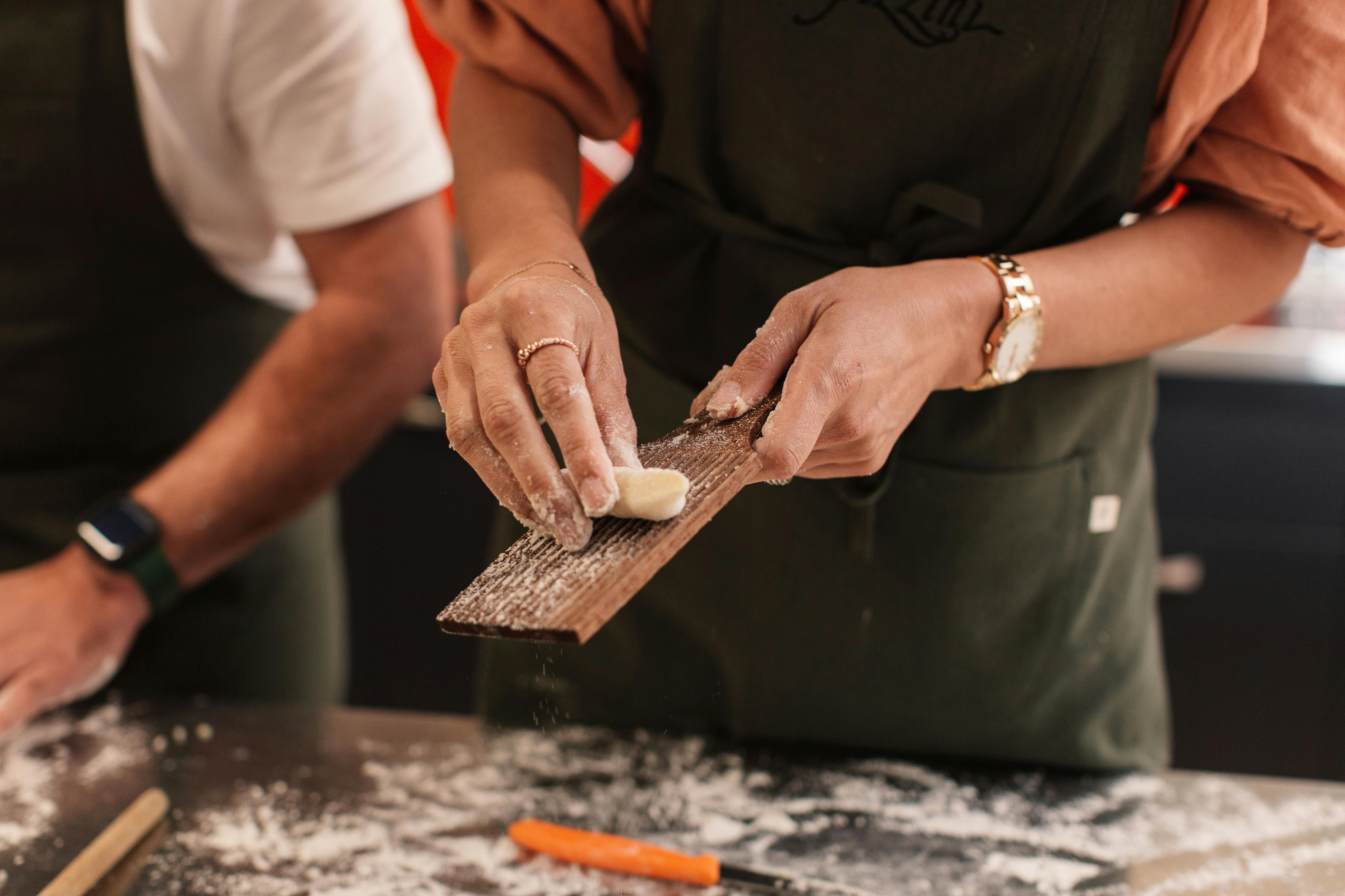 Rolling gnocchi, Pizzini Cooking School