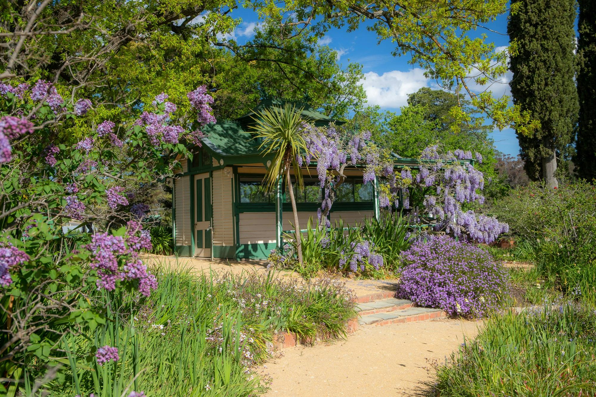The Tennis pavilion in spring