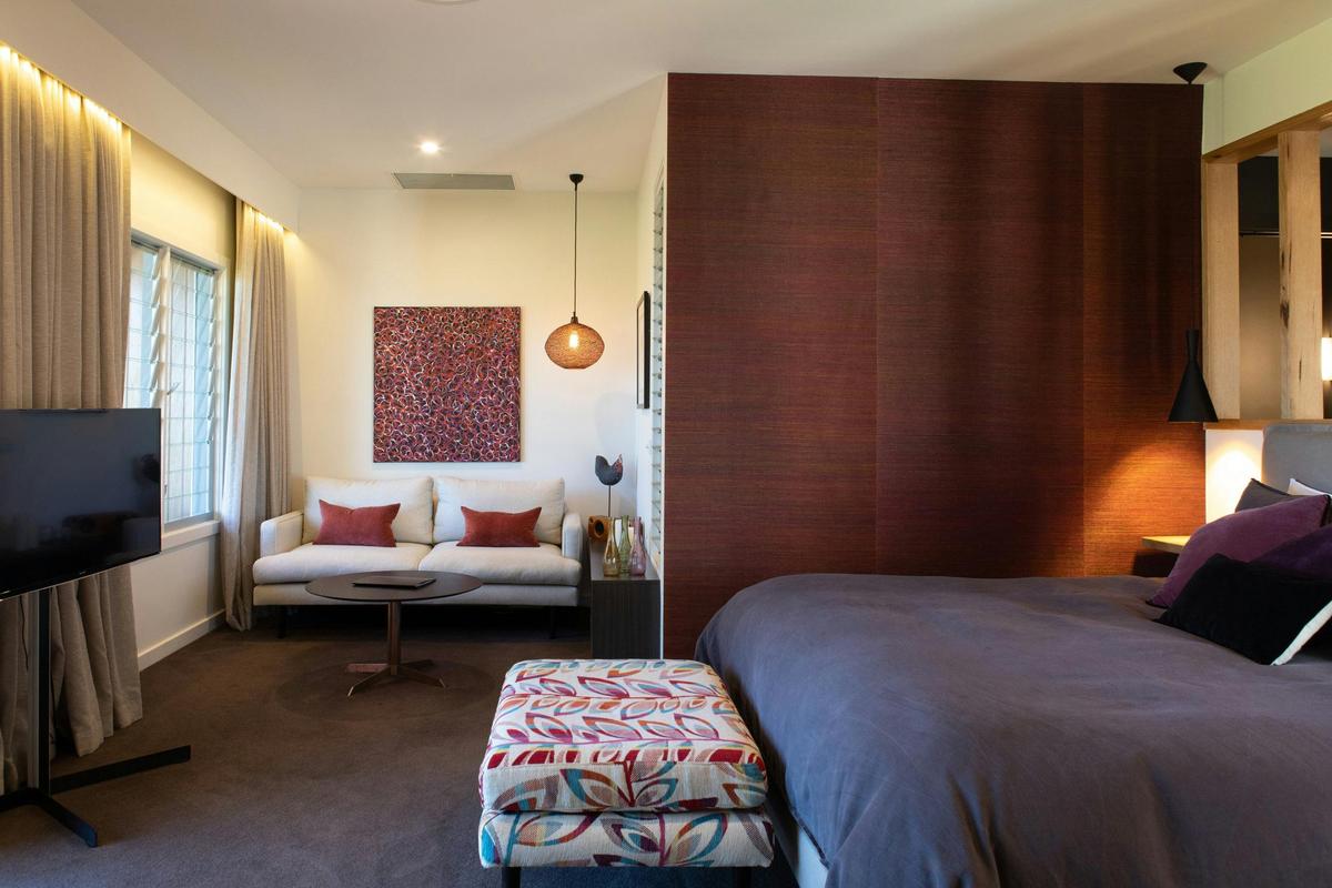 There's plenty of space to relax in each suite.