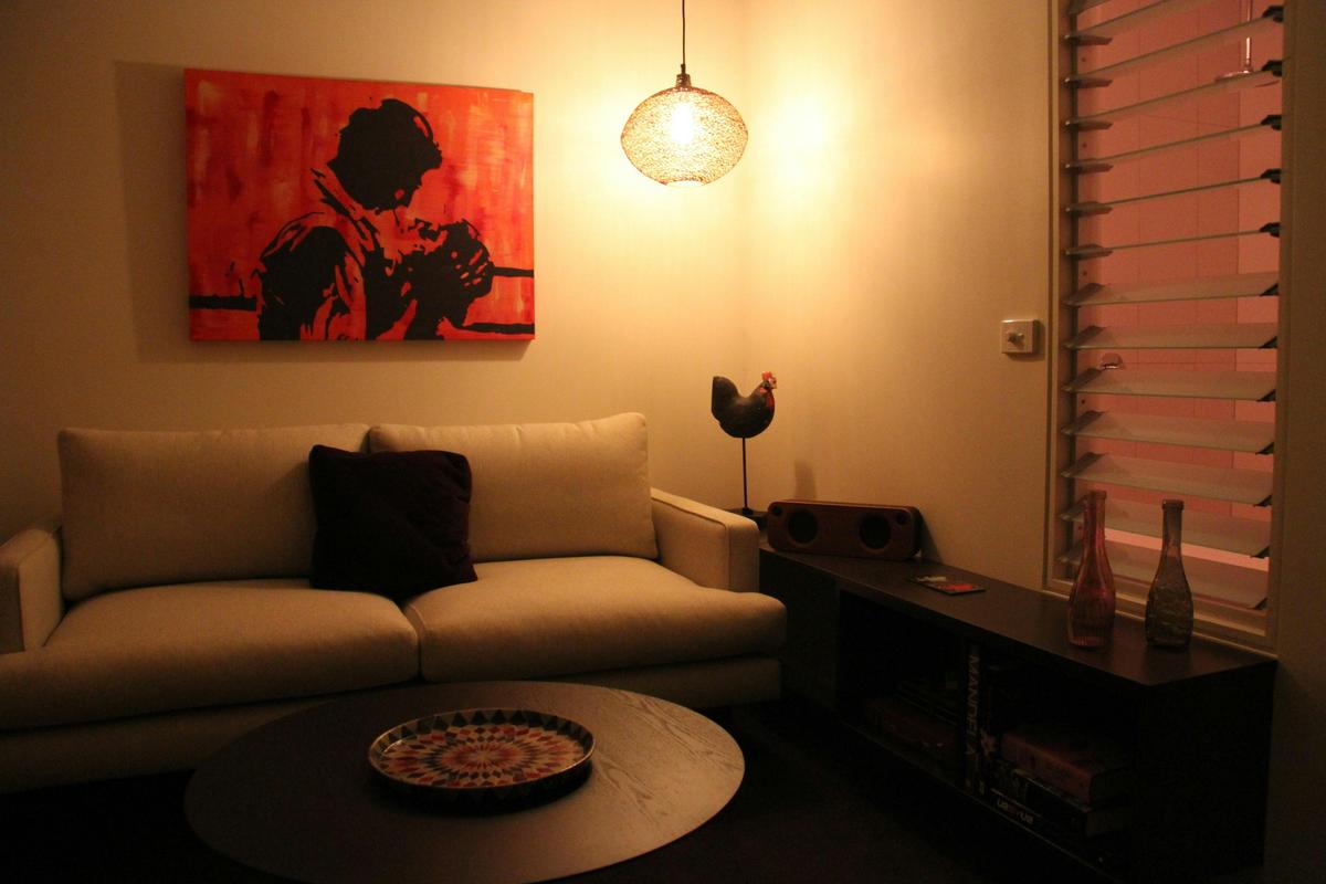 Relax in comfort in Suite 1's lounge area.