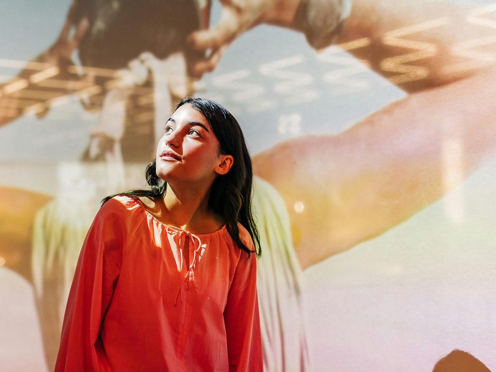 Installation view, The Story of the Moving Image