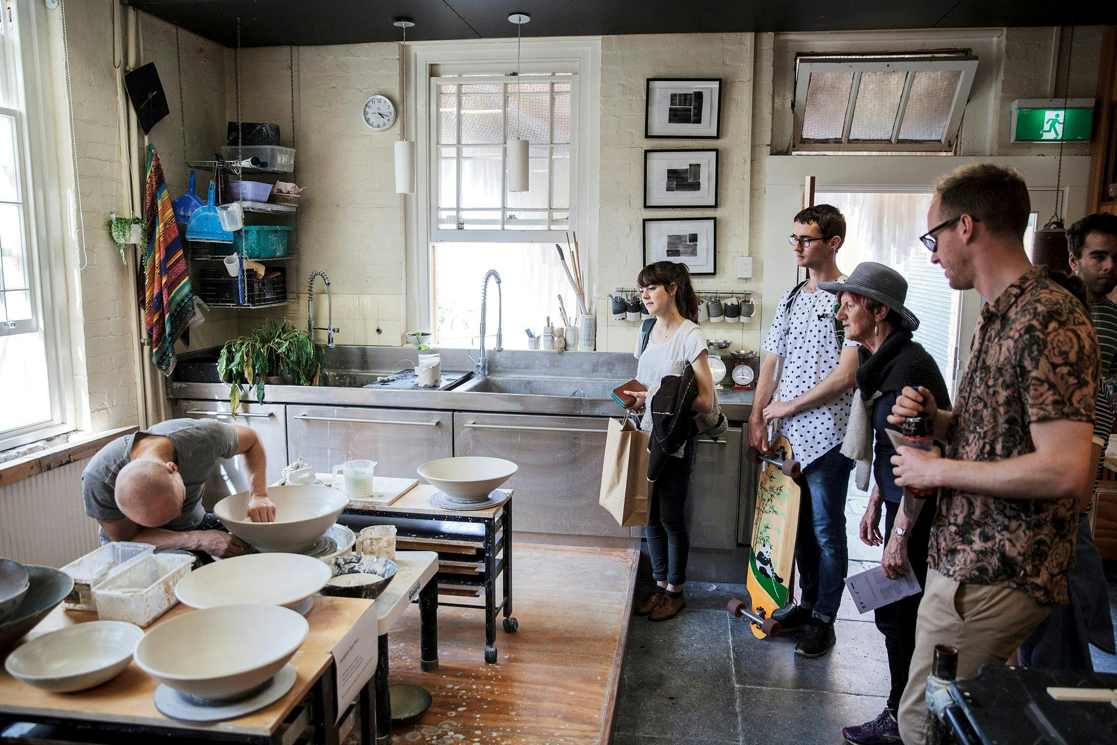 Visiting artist studios at the Abbotsford Convent