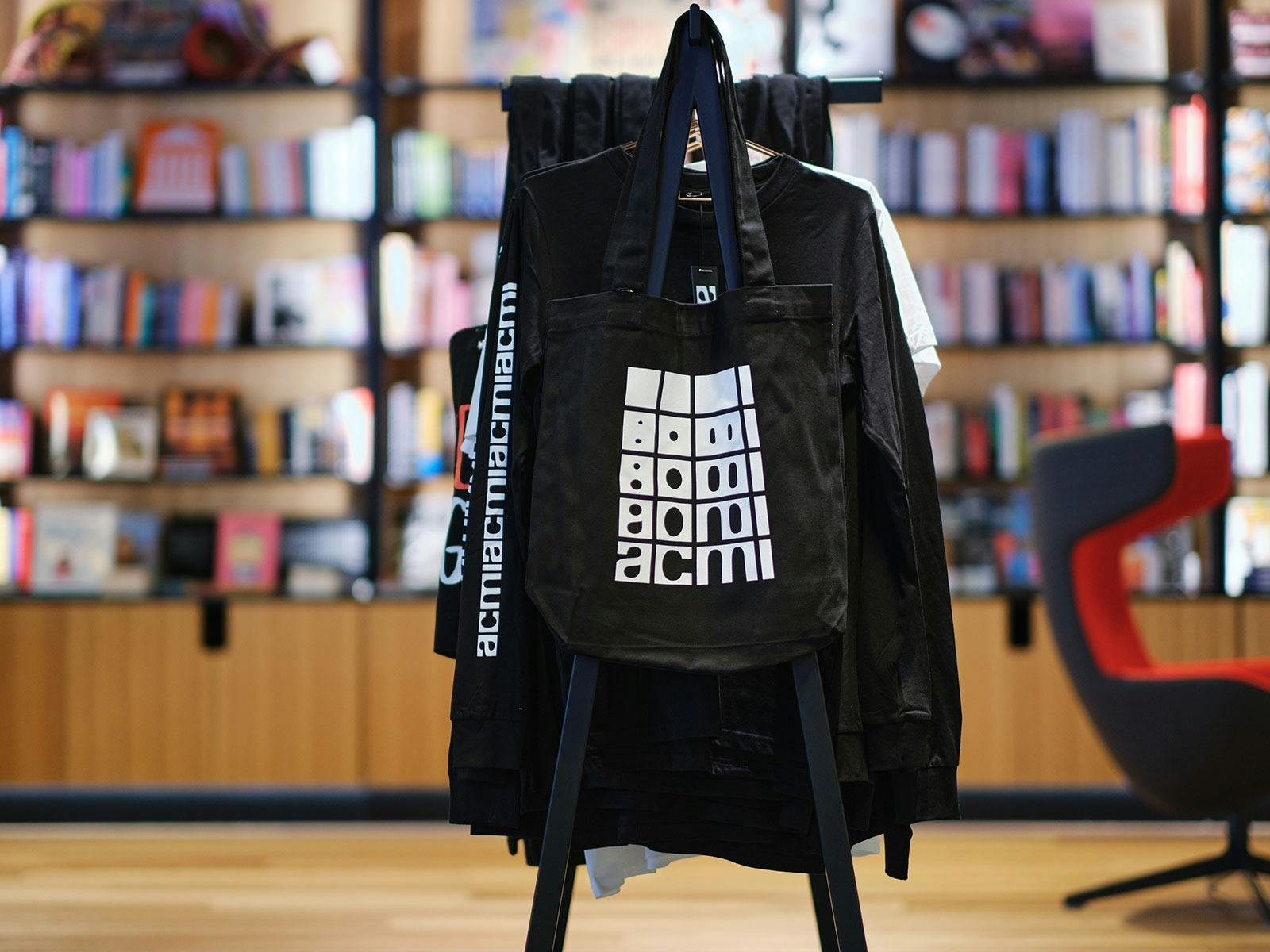 ACMI merch on display at the ACMI Shop