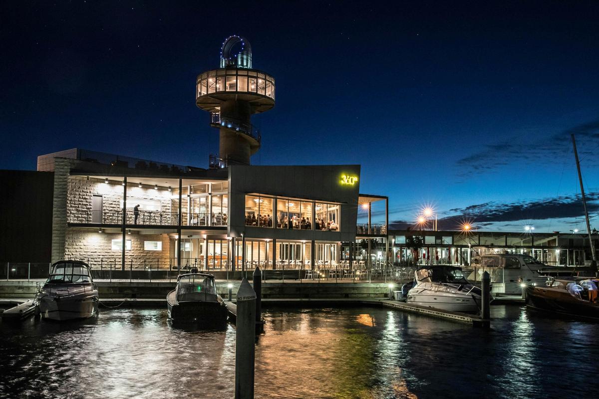 The magnificent 360Q restaurant and functions venue at Queenscliff Harbour
